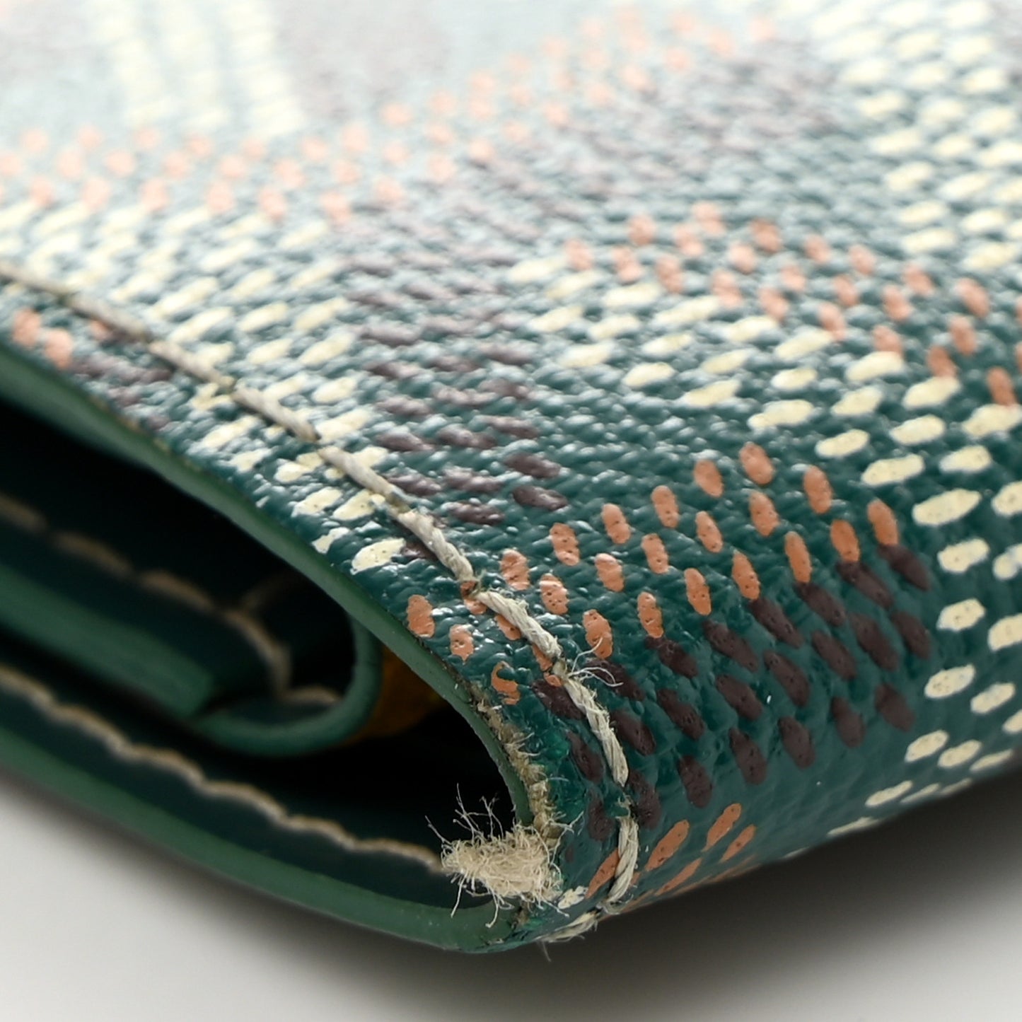 Goyardine Bi-Fold Victoire PM Wallet Green
