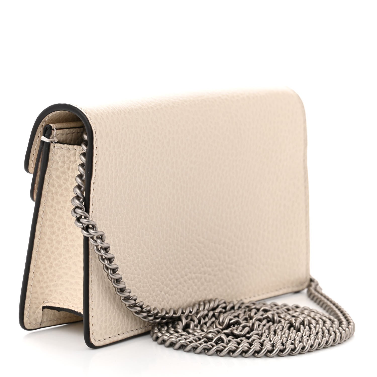 Gucci Dollar Calfskin Crystal Super Mini Dionysus Shoulder Bag Mystic White Black Diamond 3 of 11