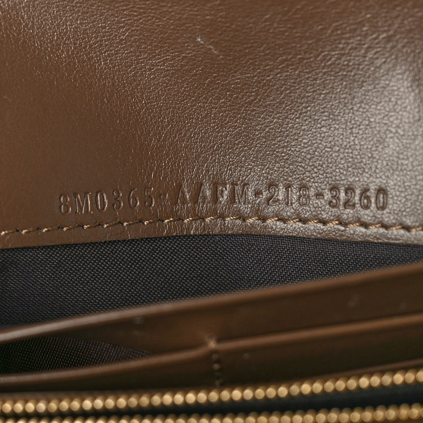 Vitello Soft F is Fendi Bi-Color FF 1974 Embossed Continental Envelope Wallet On Chain Maya Black