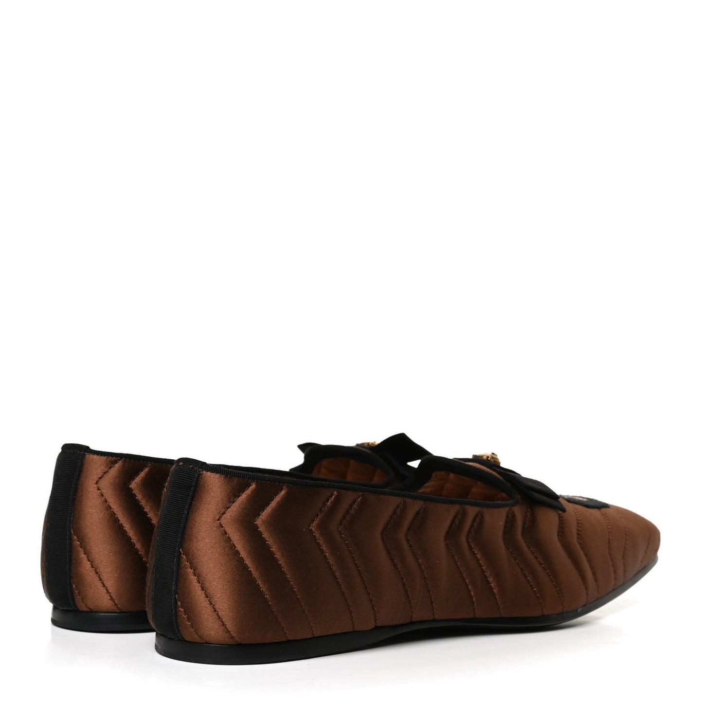 Silk Panther Embroidered Mens Quilted Slippers 10.5 Brown