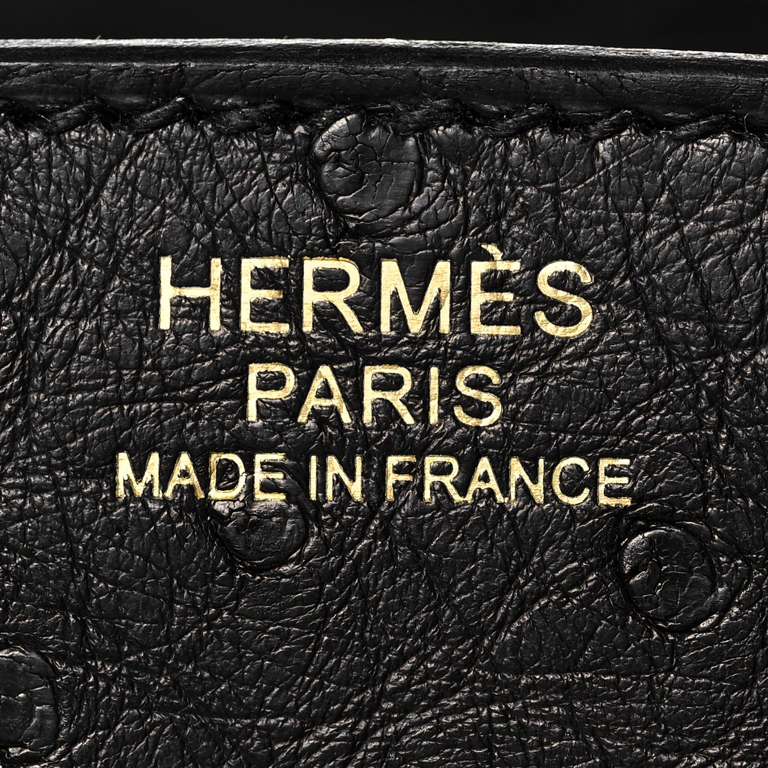 Hermes Ostrich Birkin 30 Black 23 of 34