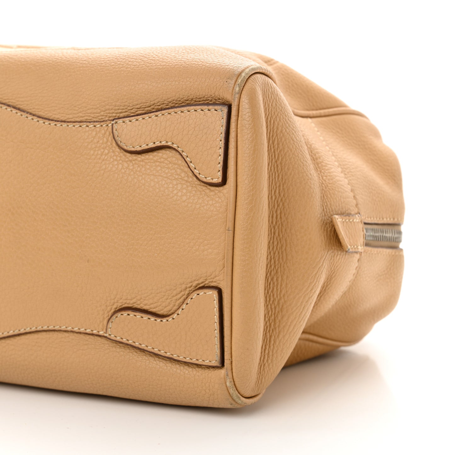 Vitello Daino Print Logo Bowler Beige