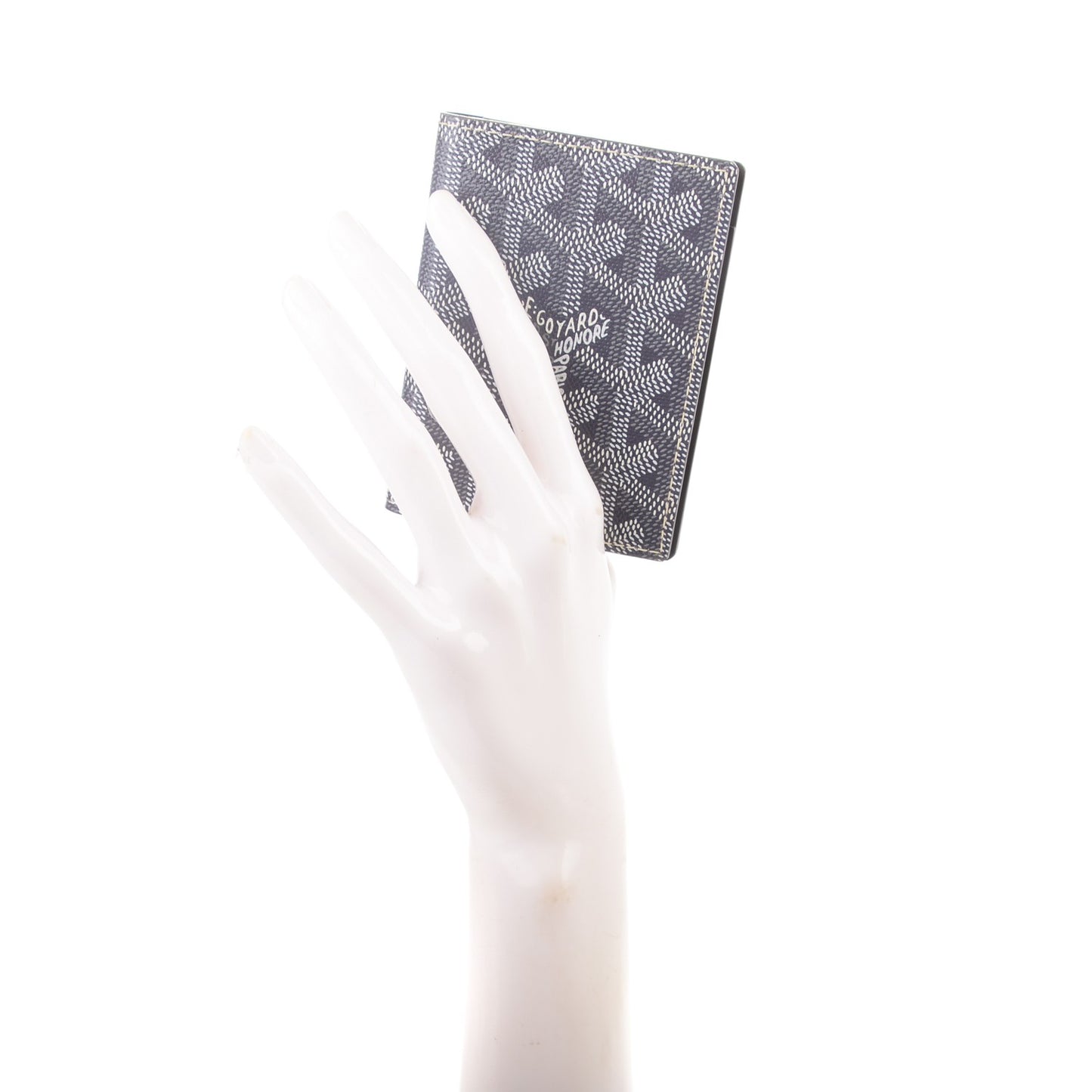 Goyardine Saint Marc Folding Card Case Grey