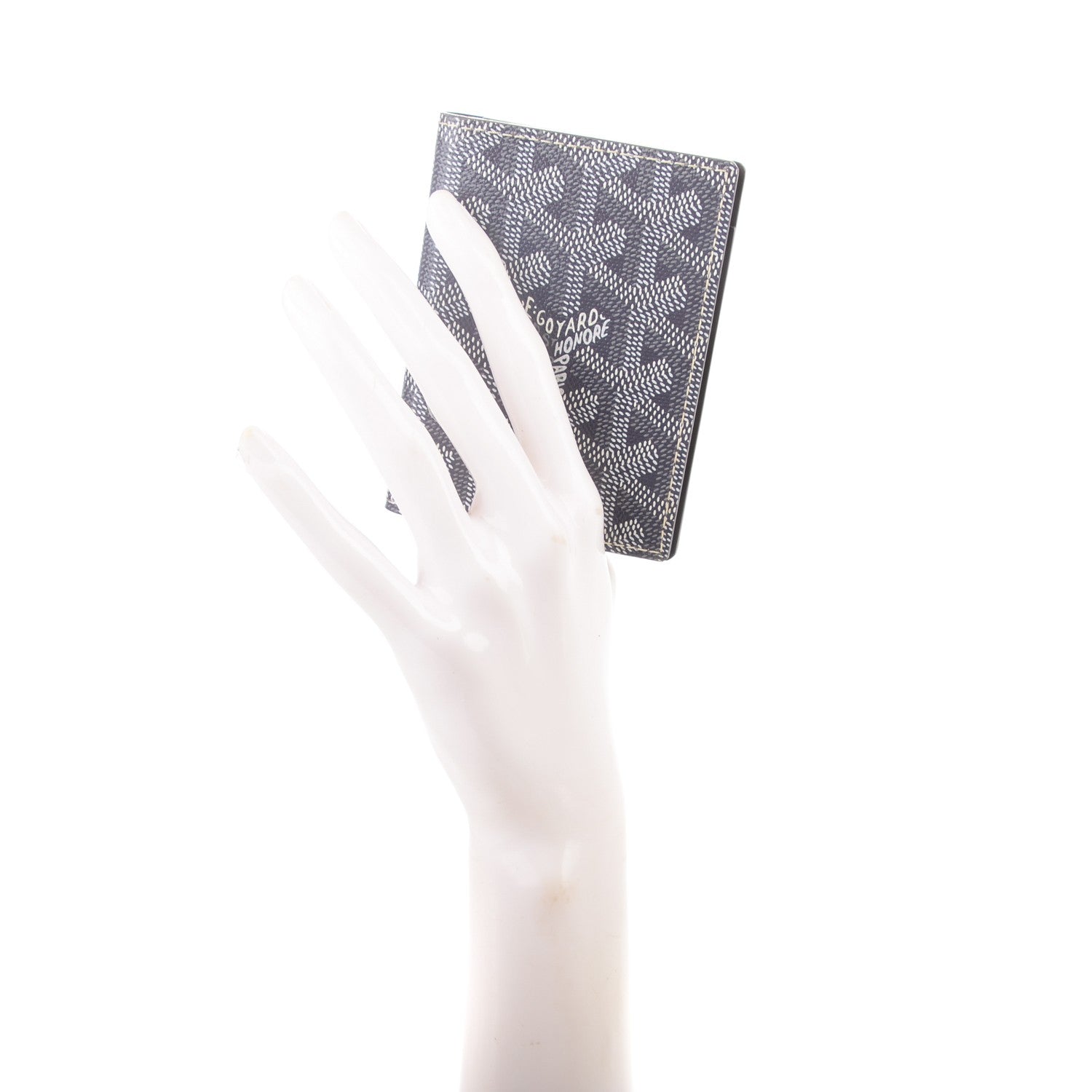 Goyard Goyardine Saint Marc Folding Card Case Grey 2 of 7