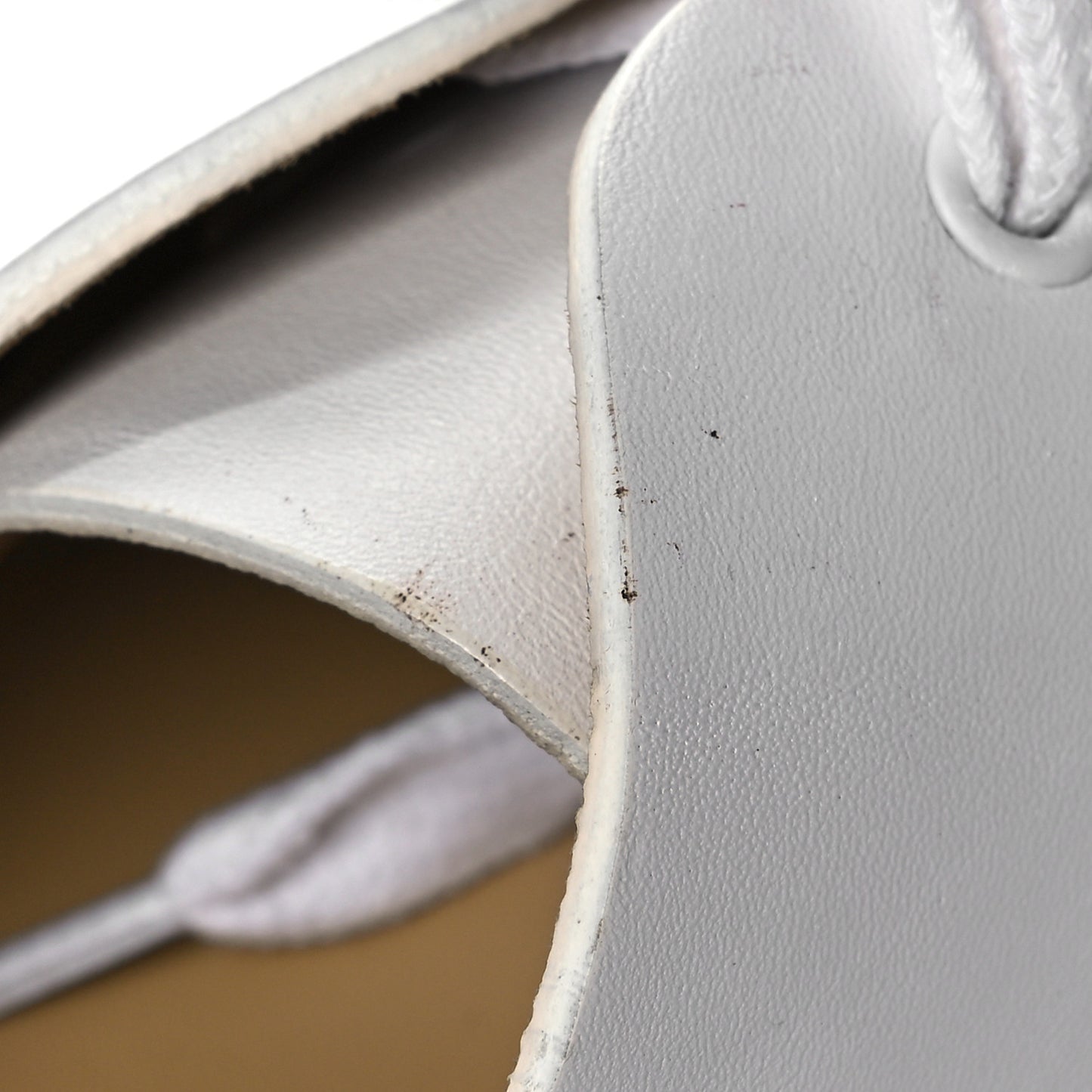 Lambskin Mens Lace Up Sneakers 41 White