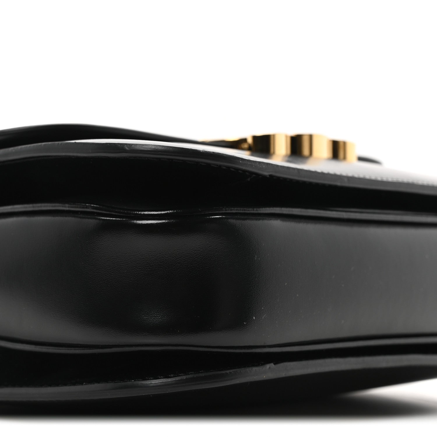 Celine Shiny Calfskin Medium Triomphe Black 9 of 10