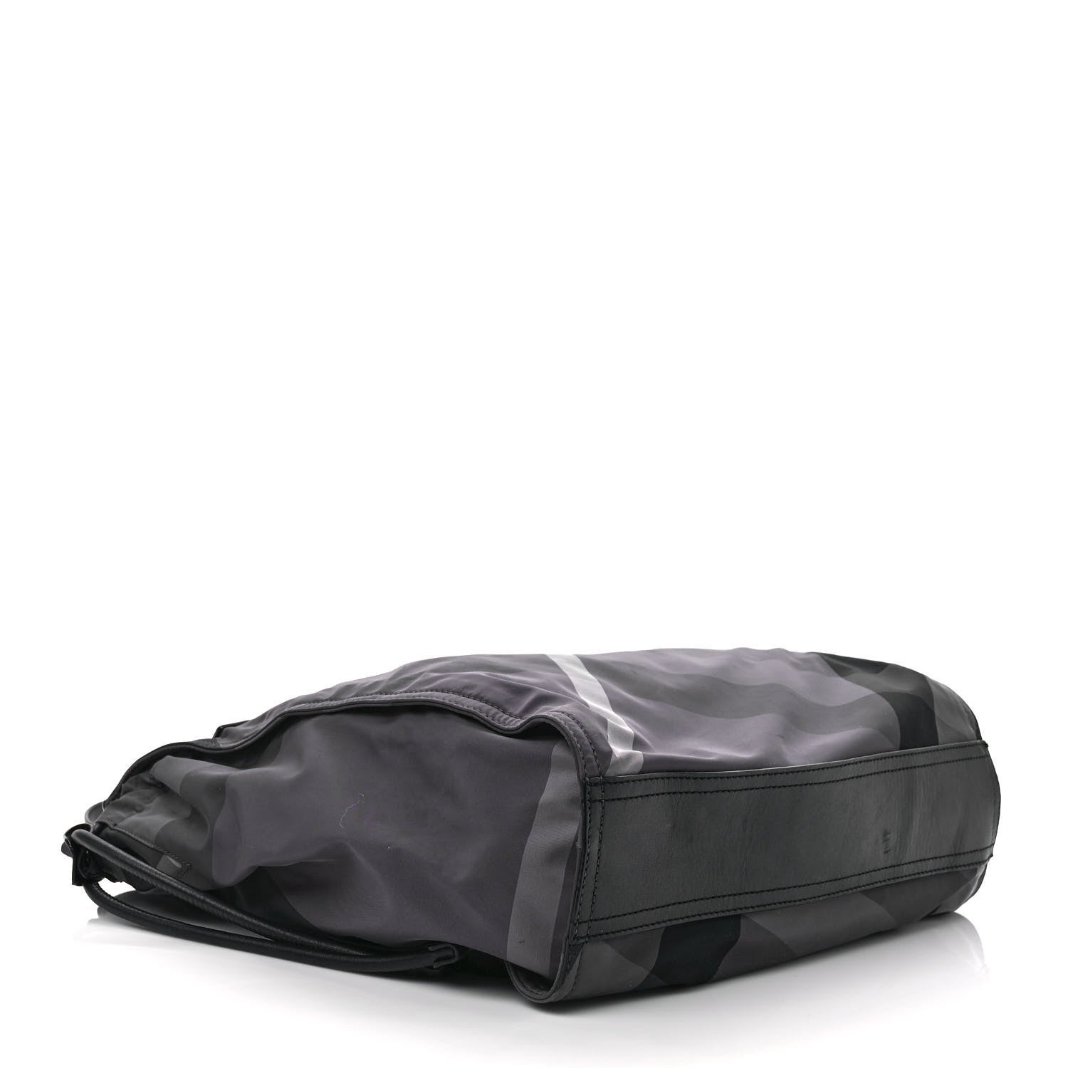 Burberry Nylon Check Buckleigh Packable Tote Charcoal 4 of 12
