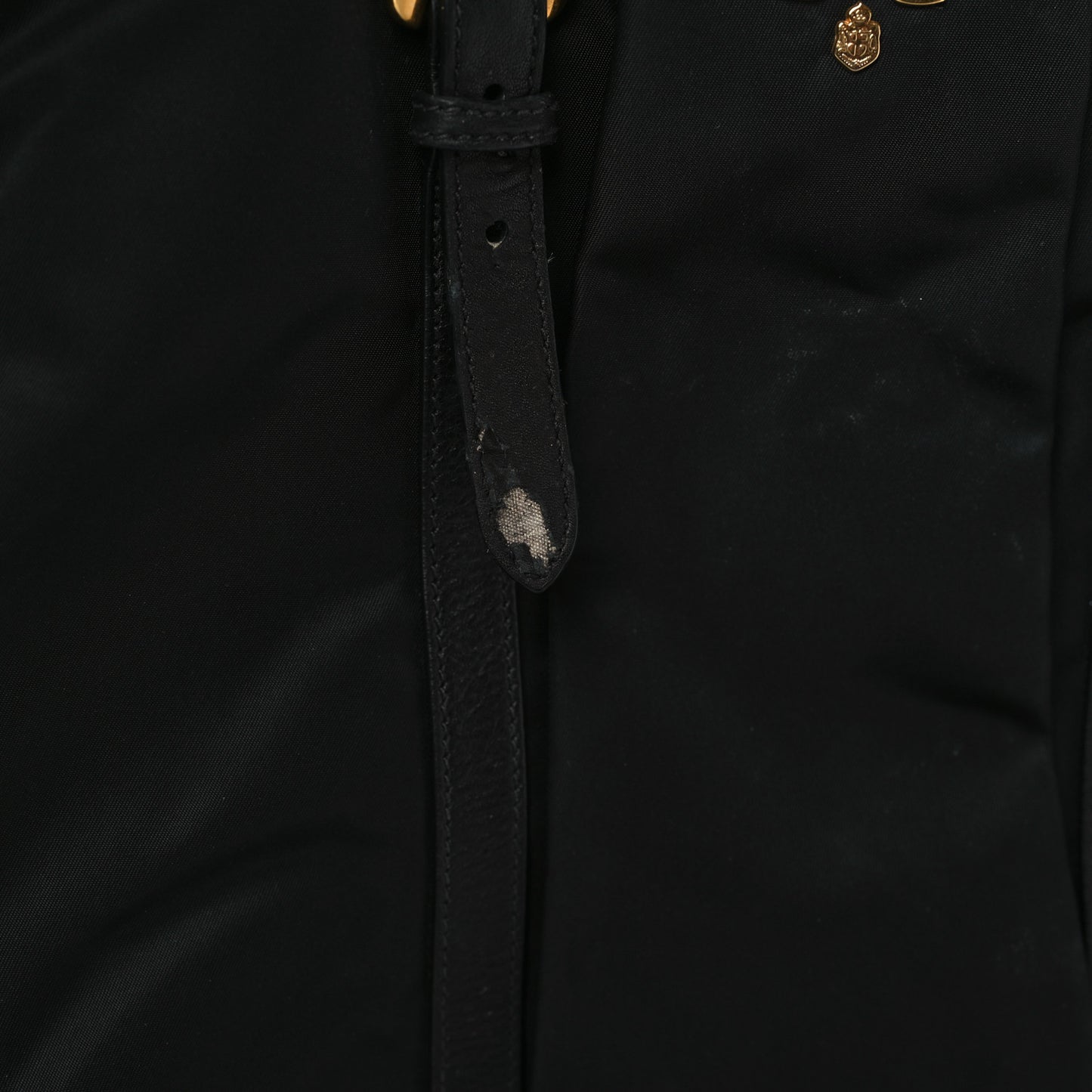 Tessuto Nylon Vitello Daino Tote Black
