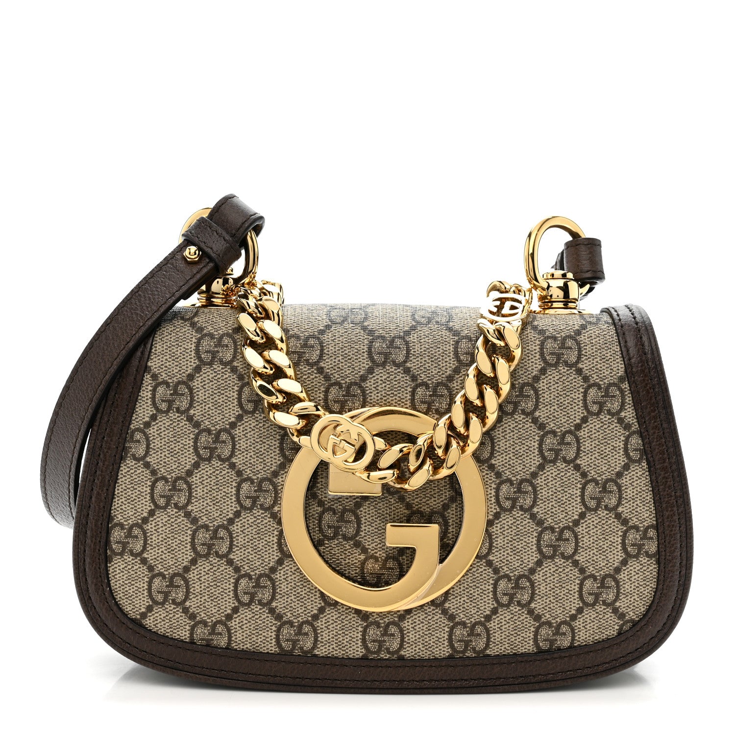 Gucci GG Supreme Monogram Textured Dollar Calfskin Mini Blondie