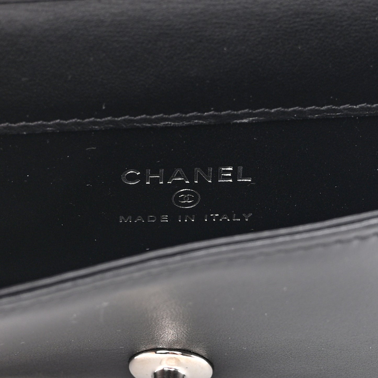 Lambskin Crystal Quilted Mini Chain Belt Bag Black