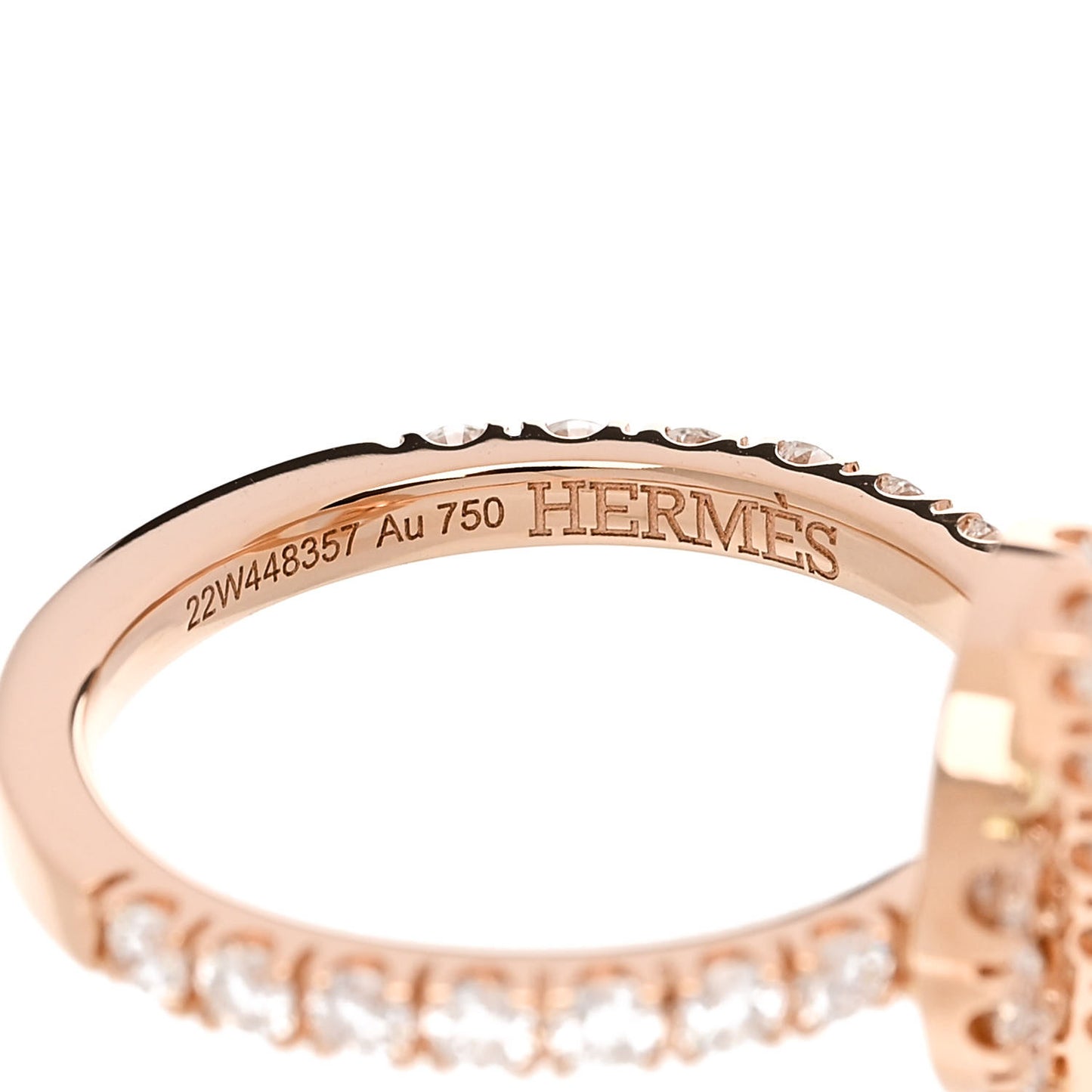 18K Rose Gold Diamond Finesse Ring 49 4.75
