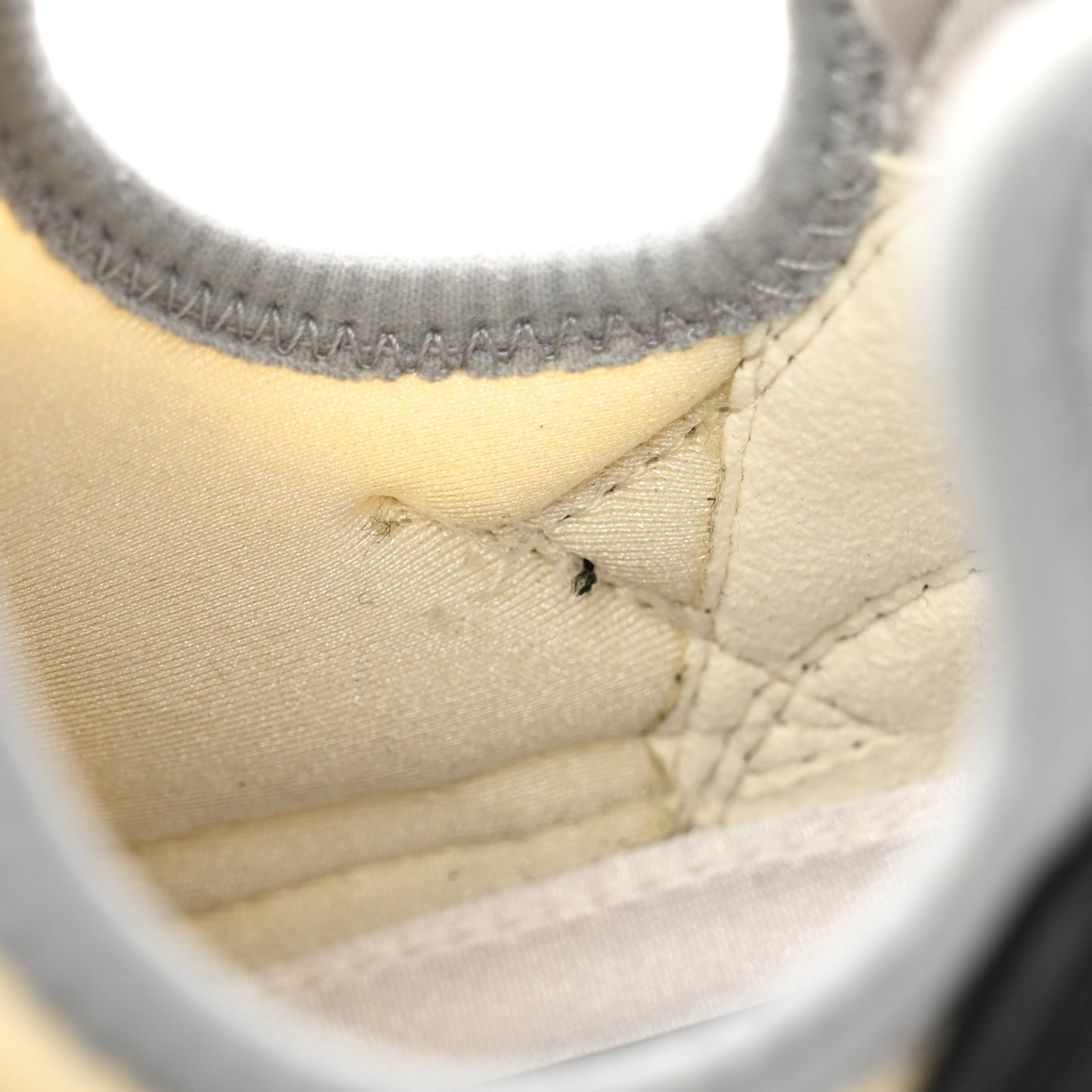 Fabric Suede Calfskin Mesh Womens CC Sneakers 38.5 Black Dark Grey White Light Grey