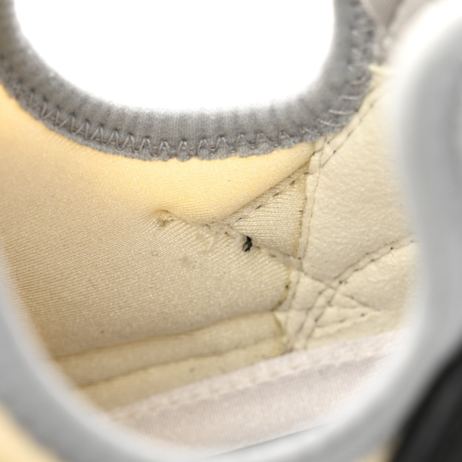 Chanel Fabric Suede Calfskin Mesh Womens CC Sneakers 38.5 Black Dark Grey White Light Grey 9 of 11