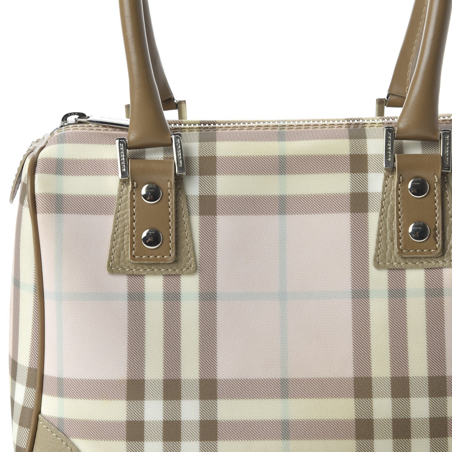 Candy Check Small Tote Pink