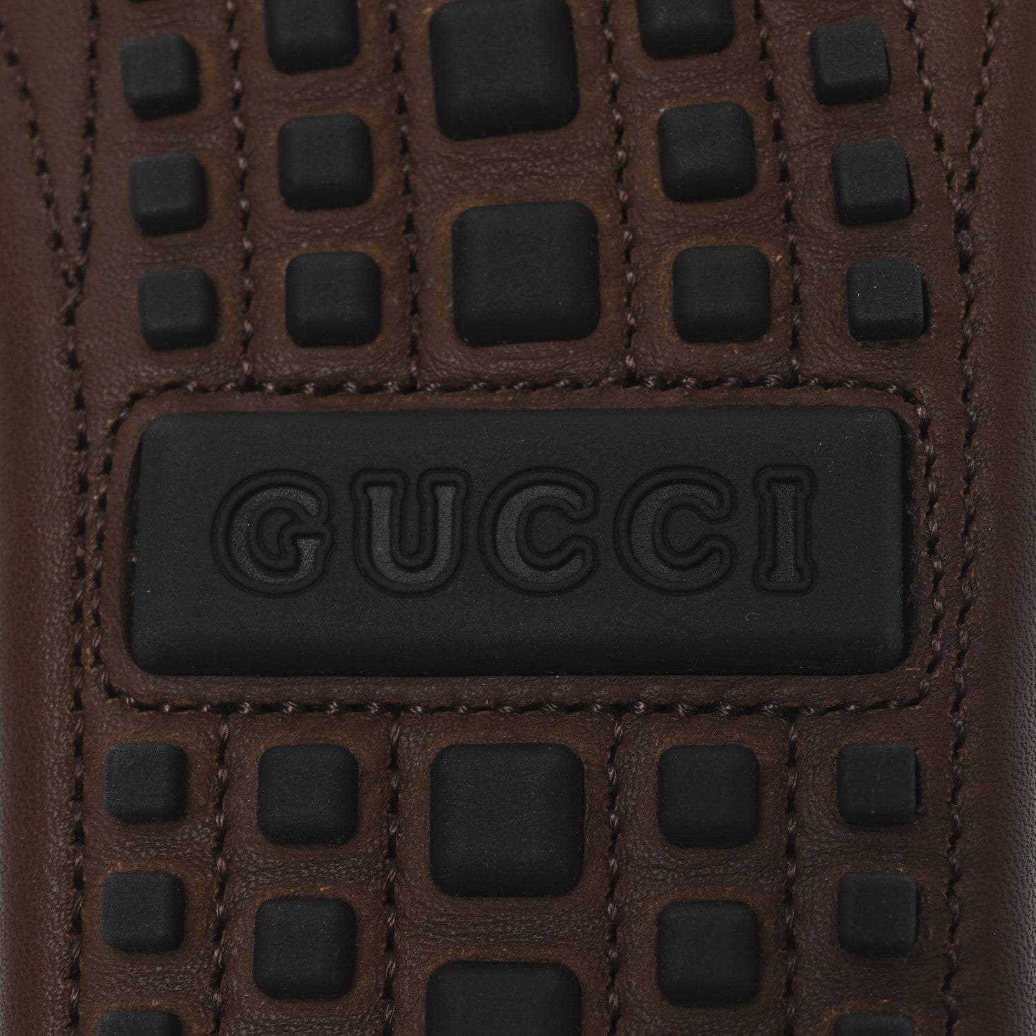 Gucci Soft Clove Calfskin GG Supreme Monogram Mens Interlocking G Driver Loafers 8 Brown 8 of 13