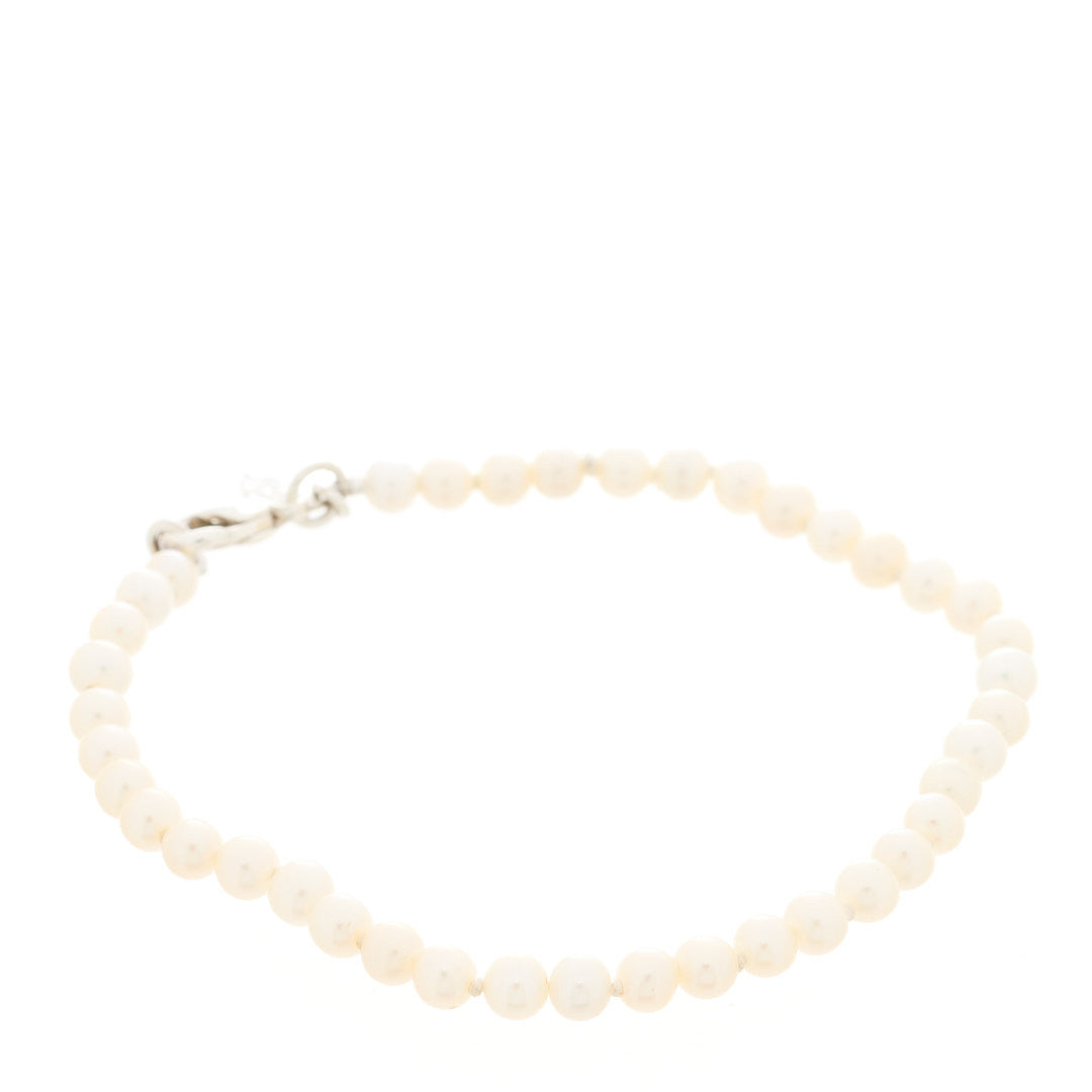 Tiffany Sterling Silver Pearl Ziegfeld Bracelet 1 of 5