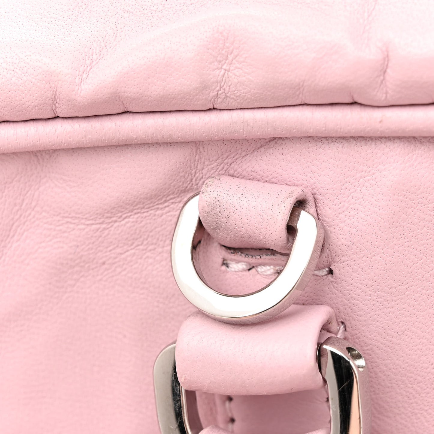 Nappa Antique Medium Re-Edition 2001 Two Handle Bag Alabastro