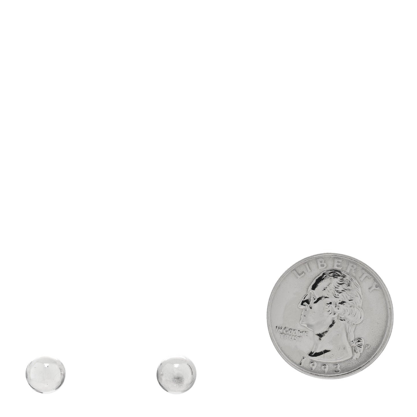 Sterling Silver 8mm HardWear Ball Earrings