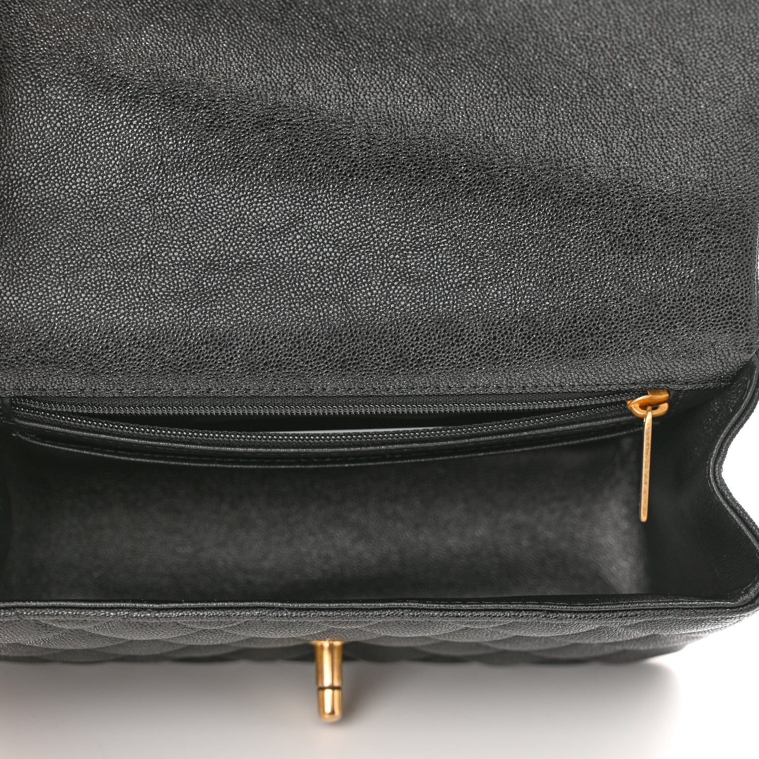Chanel Caviar Quilted Mini Top Handle Rectangular Flap Black 5 of 11