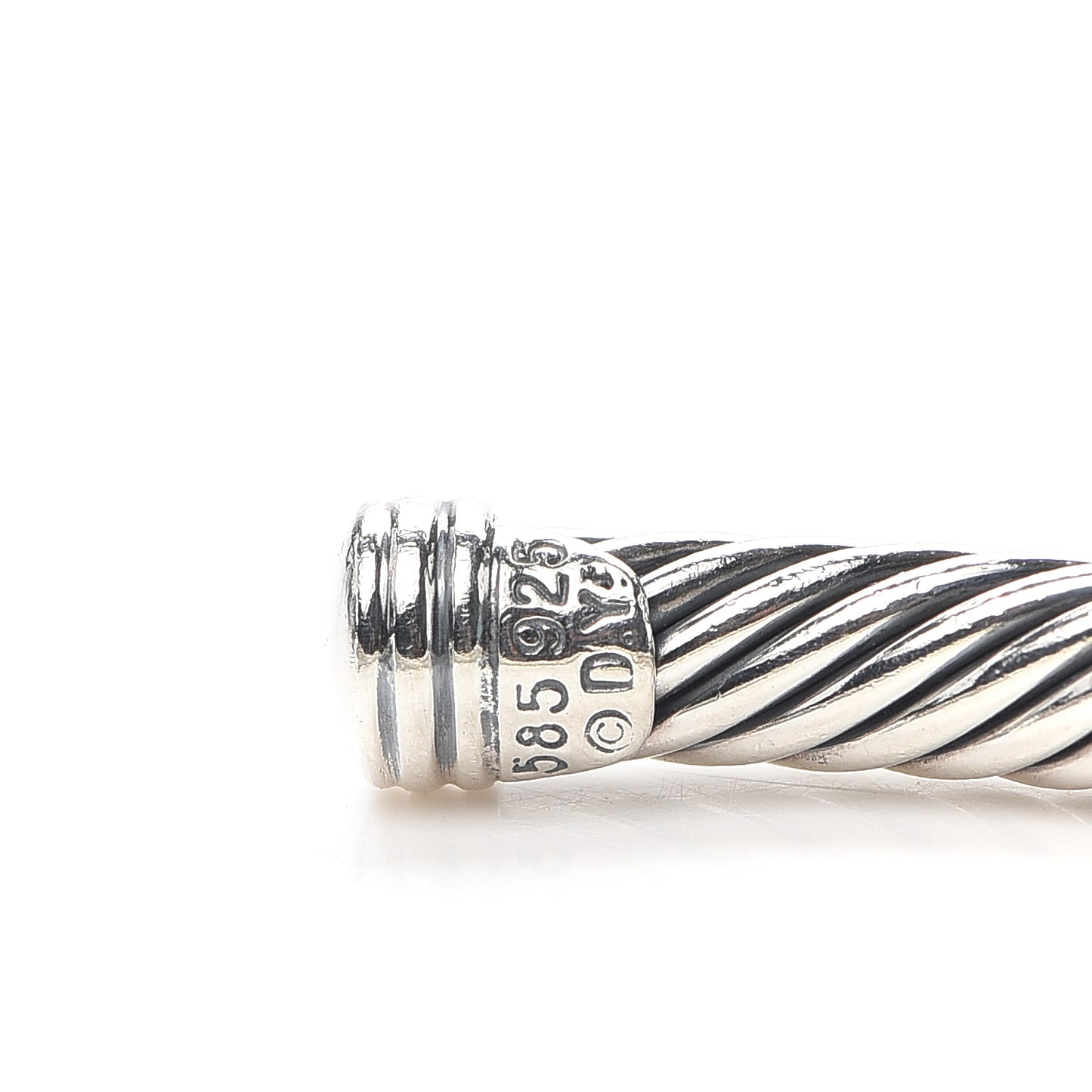 Sterling Silver 14K Yellow Gold 5mm X Station Cable Bracelet