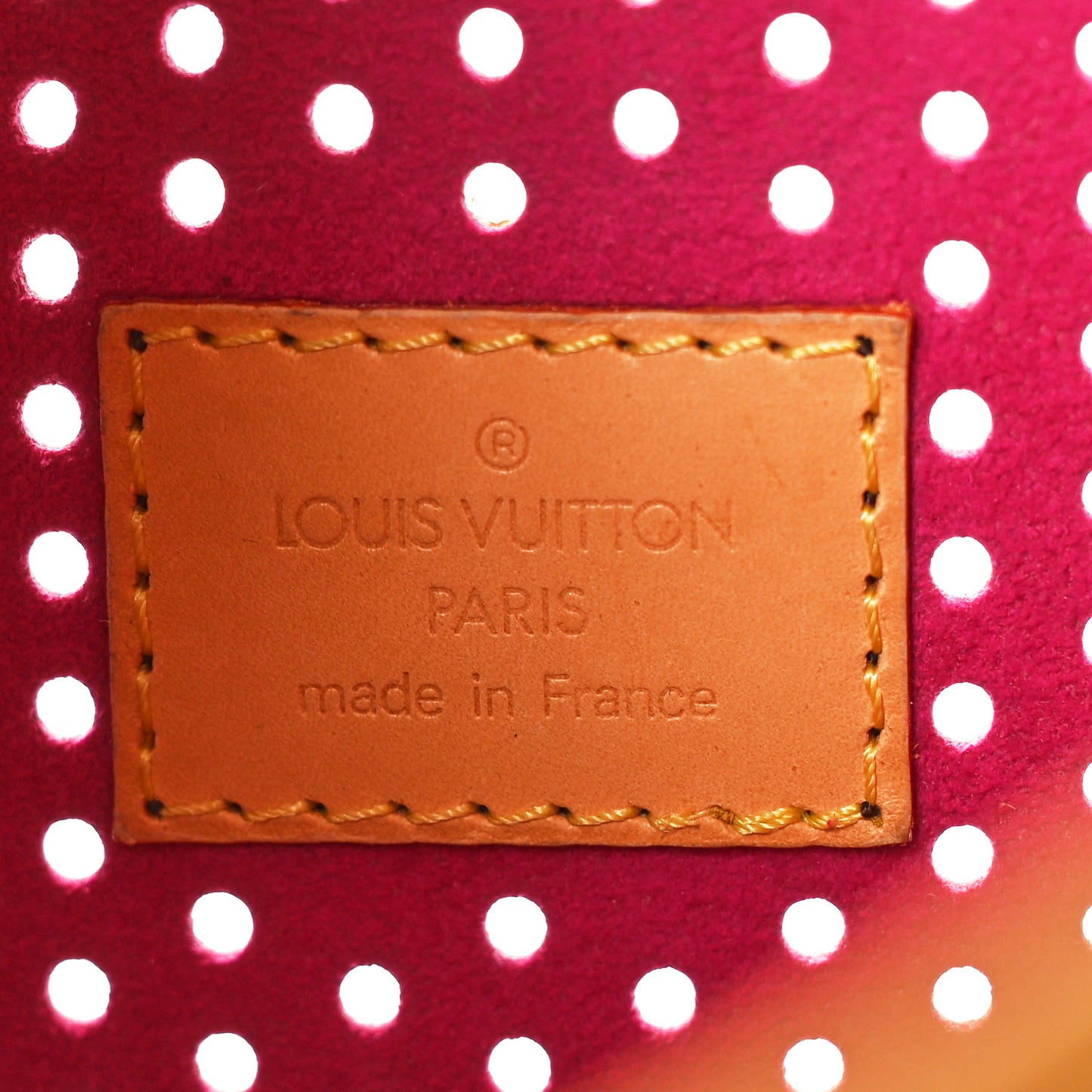 Monogram Perforated Musette Fuchisa
