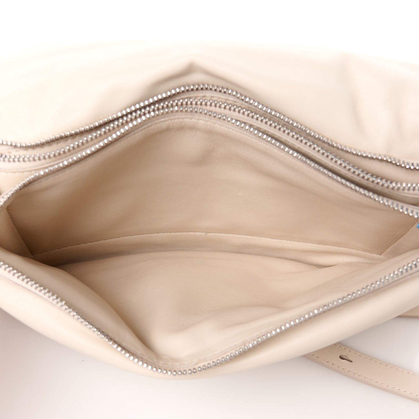 Calfskin Small Viva Bow Shoulder Bag Bone