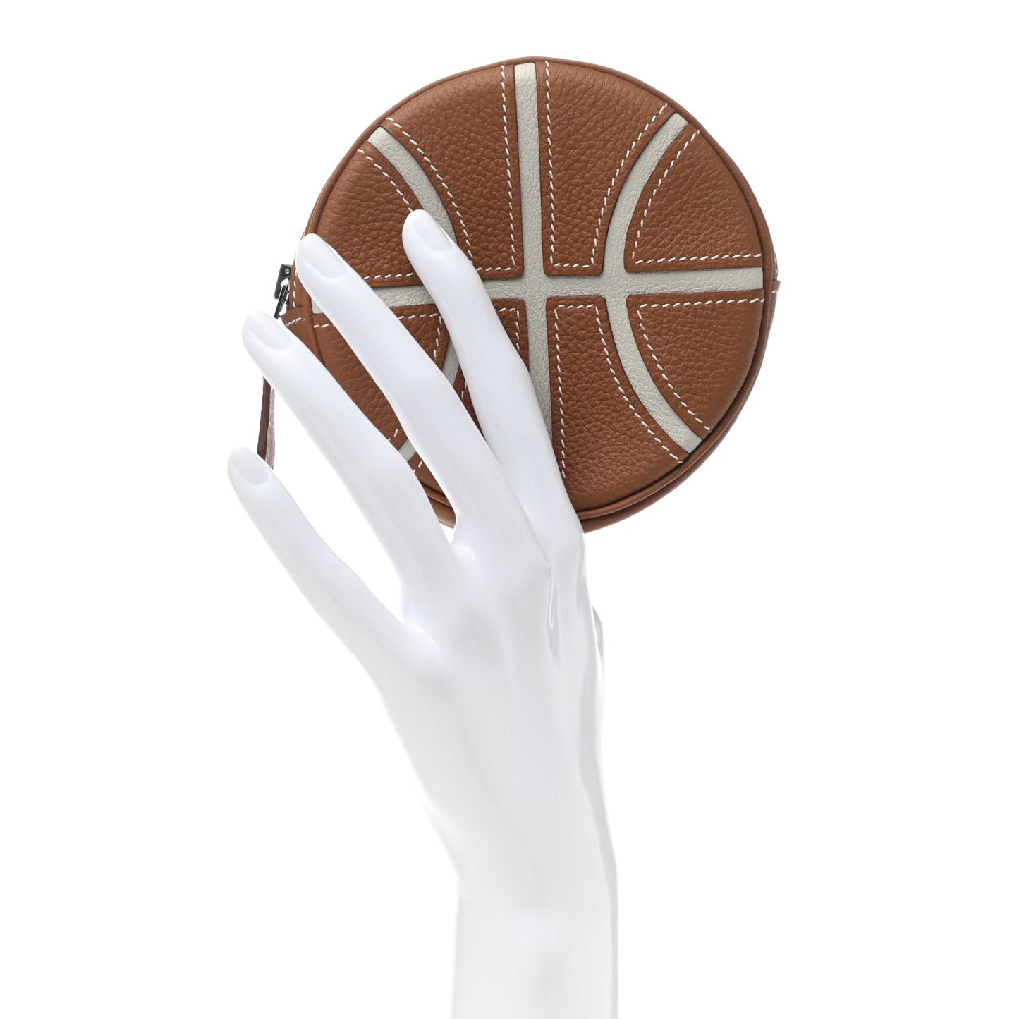 Togo Evercolor Basketball Change Purse Gold Gris Perle