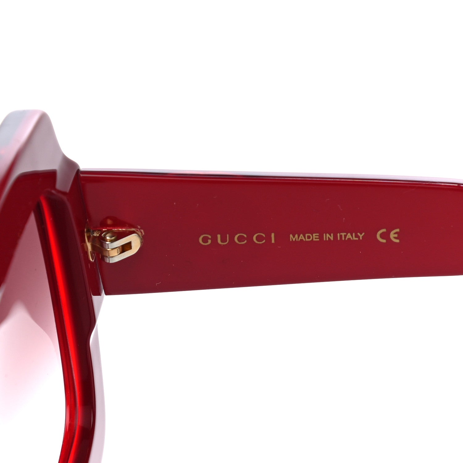 Gucci Square Web Frame GG0178S Sunglasses Red 5 of 7