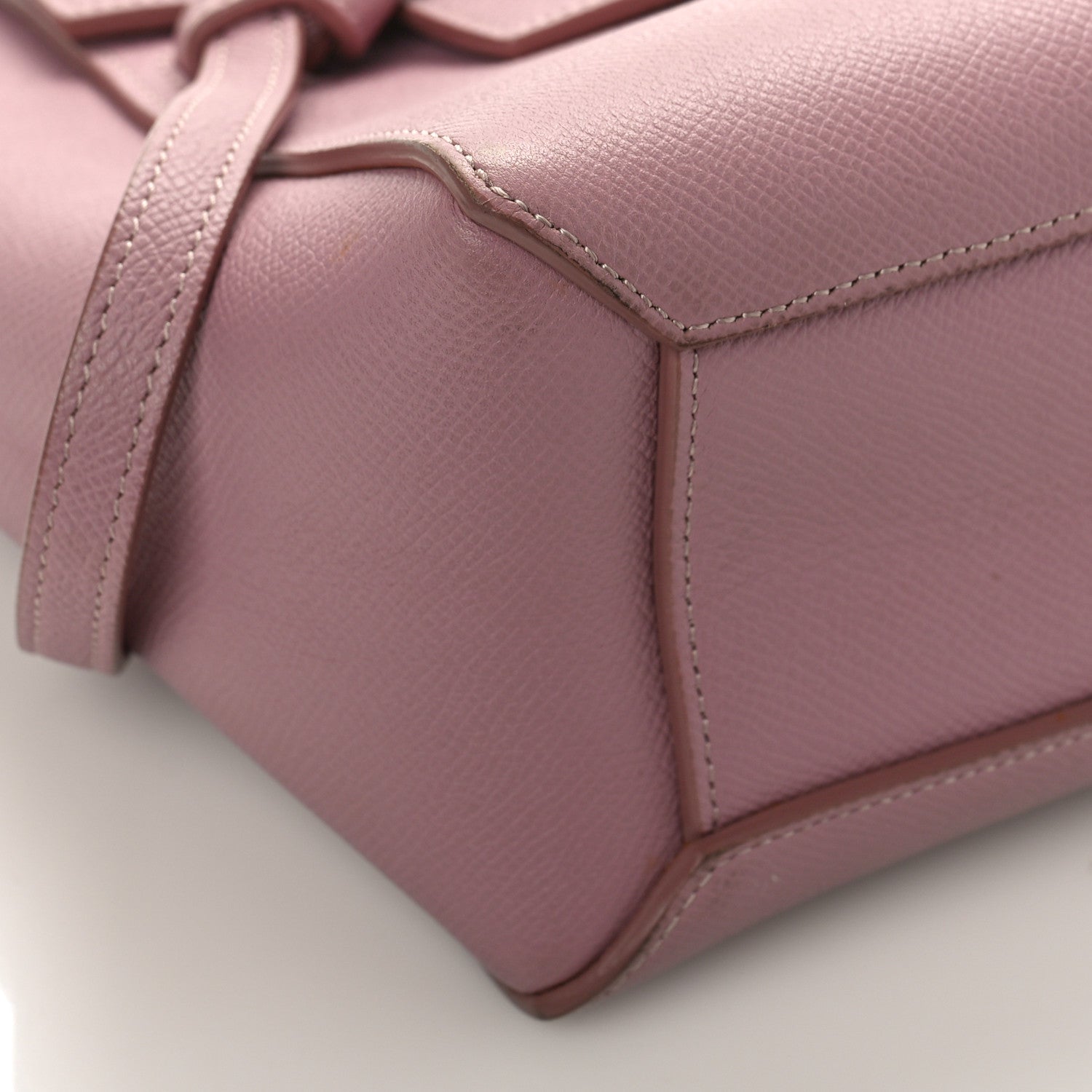 Celine Grained Calfskin Nano Belt Bag Antique Rose 6 of 9