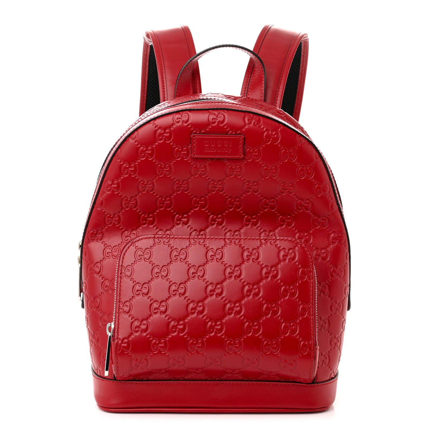 Guccissima Signature Small Day Backpack Hibiscus Red