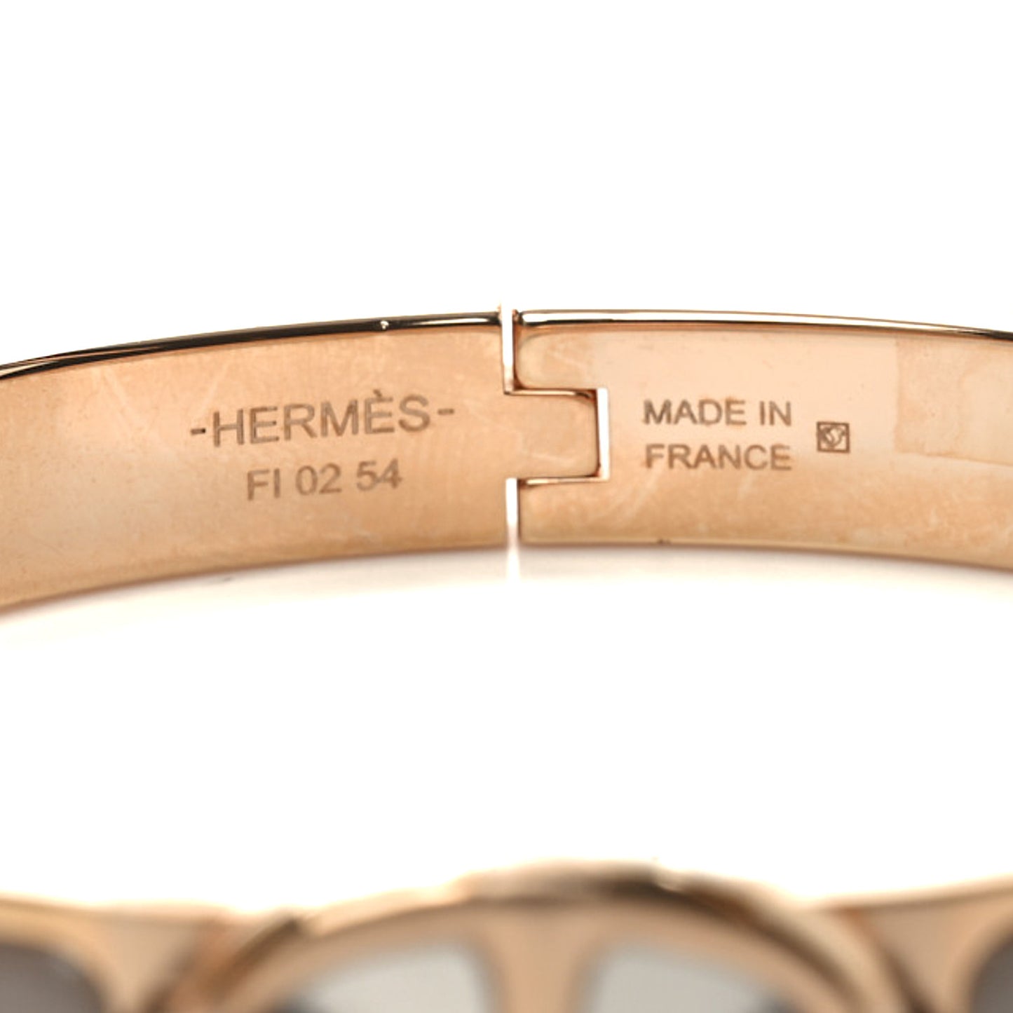 Enamel Mini Clic Chaine d'Ancre Bracelet PM Marron Glace