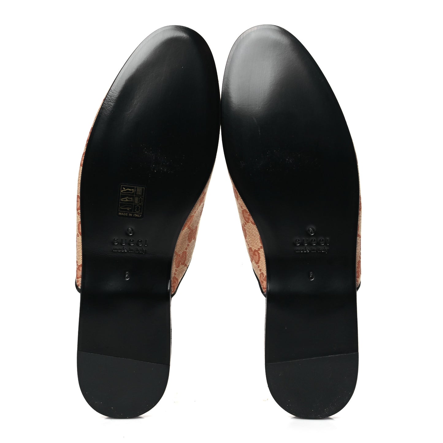 X MLB Monogram NY Yankees Embroidered Mens GG Slippers 8 Beige Ruggine