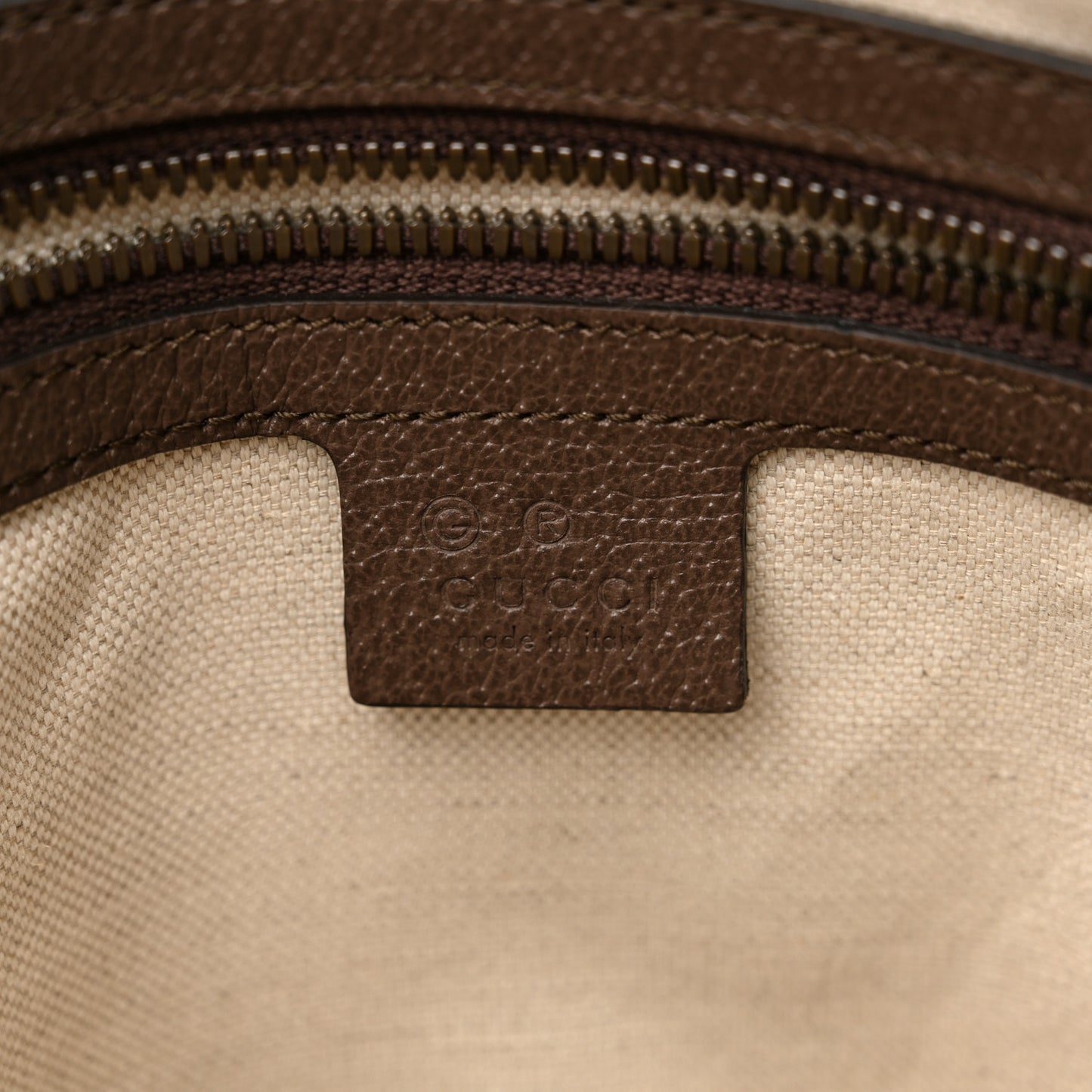 GG Supreme Monogram Web Medium Ophidia Messenger Bag Brown