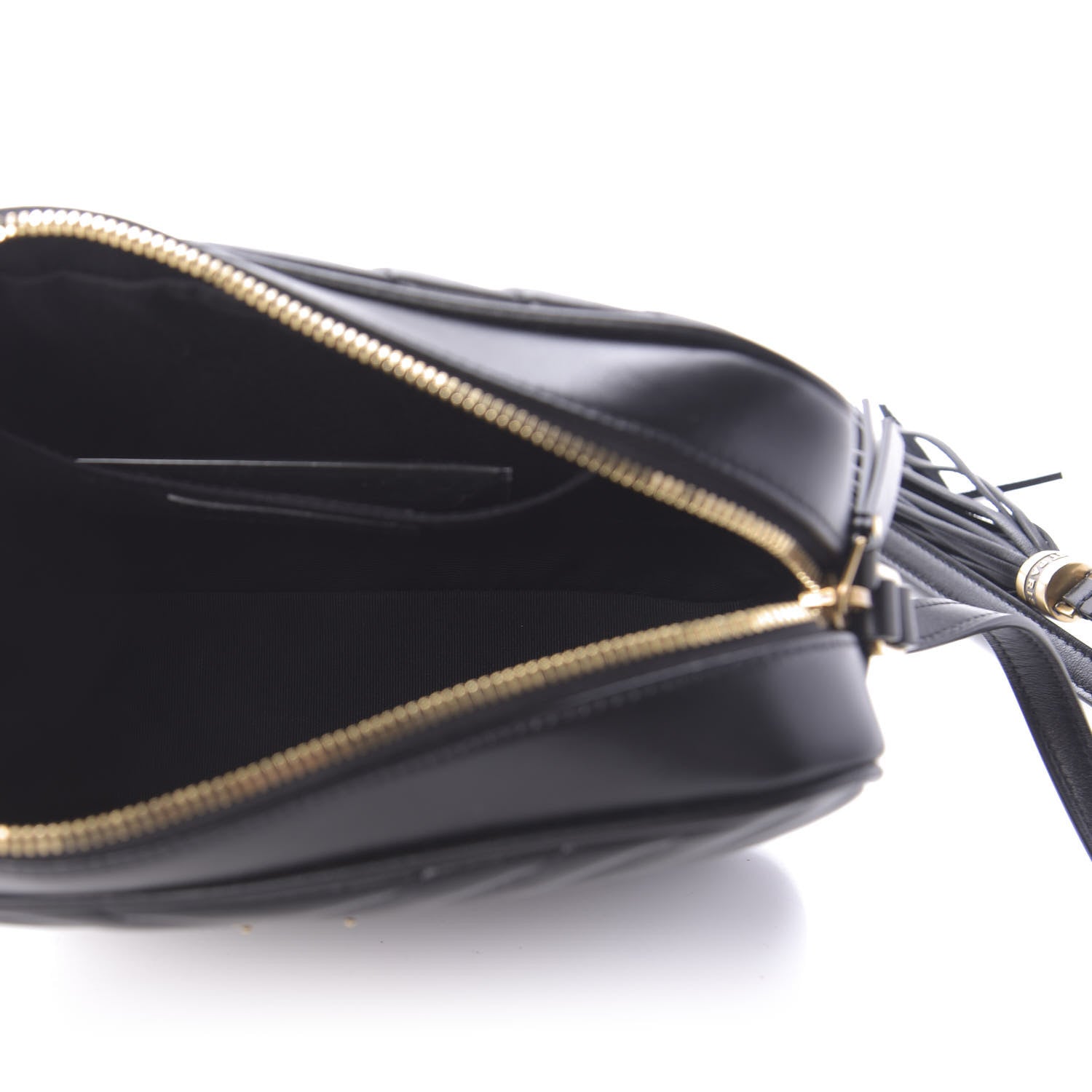 Saint Laurent Calfskin Matelasse Monogram Lou Camera Bag Black 5 of 9