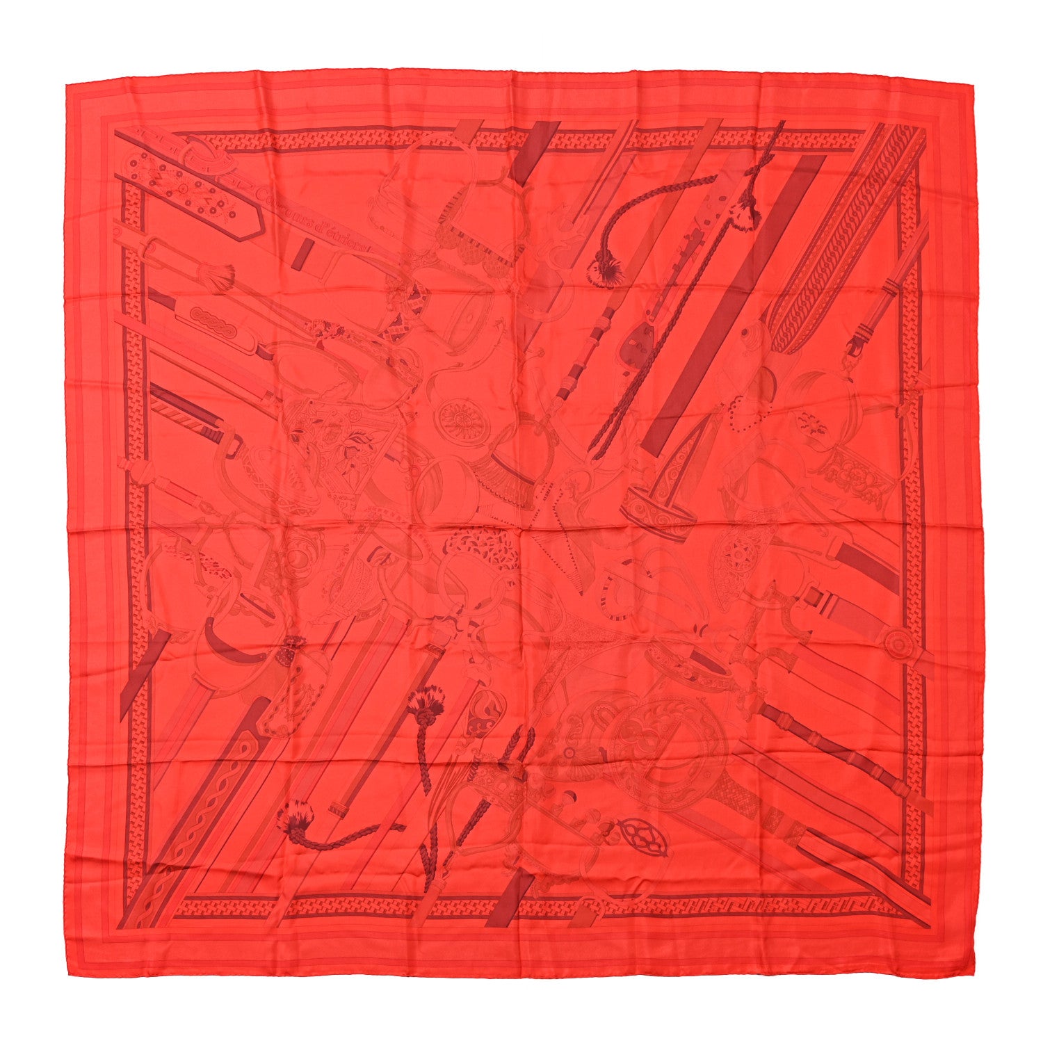 Hermes Silk Concours D'Etriers Scarf Shawl 140 1 of 4