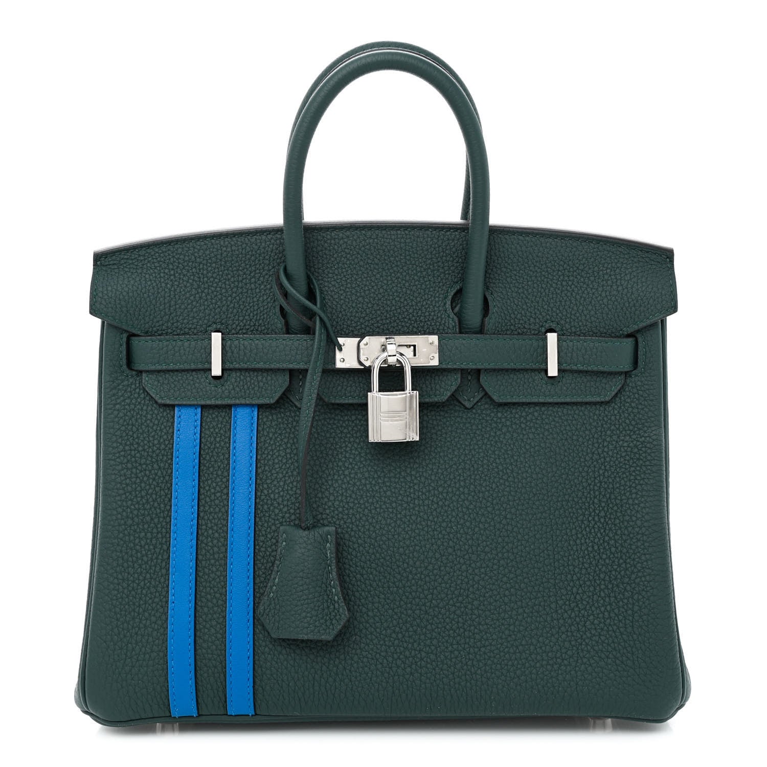 Hermes Togo Swift Officier Birkin 25 Vert Cypress Bleu Zellige 1 of 10
