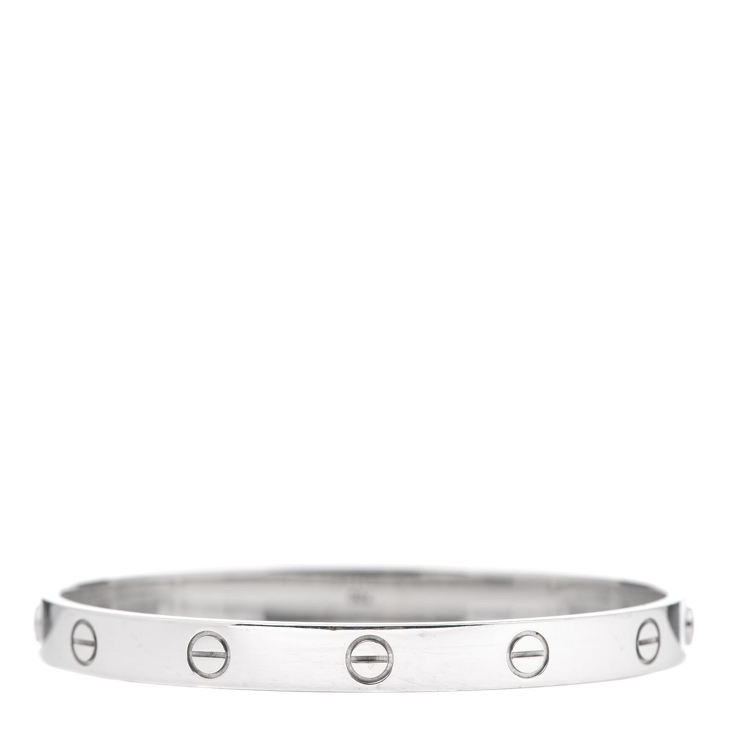 Cartier 18K White Gold LOVE Bracelet 18 3 of 6