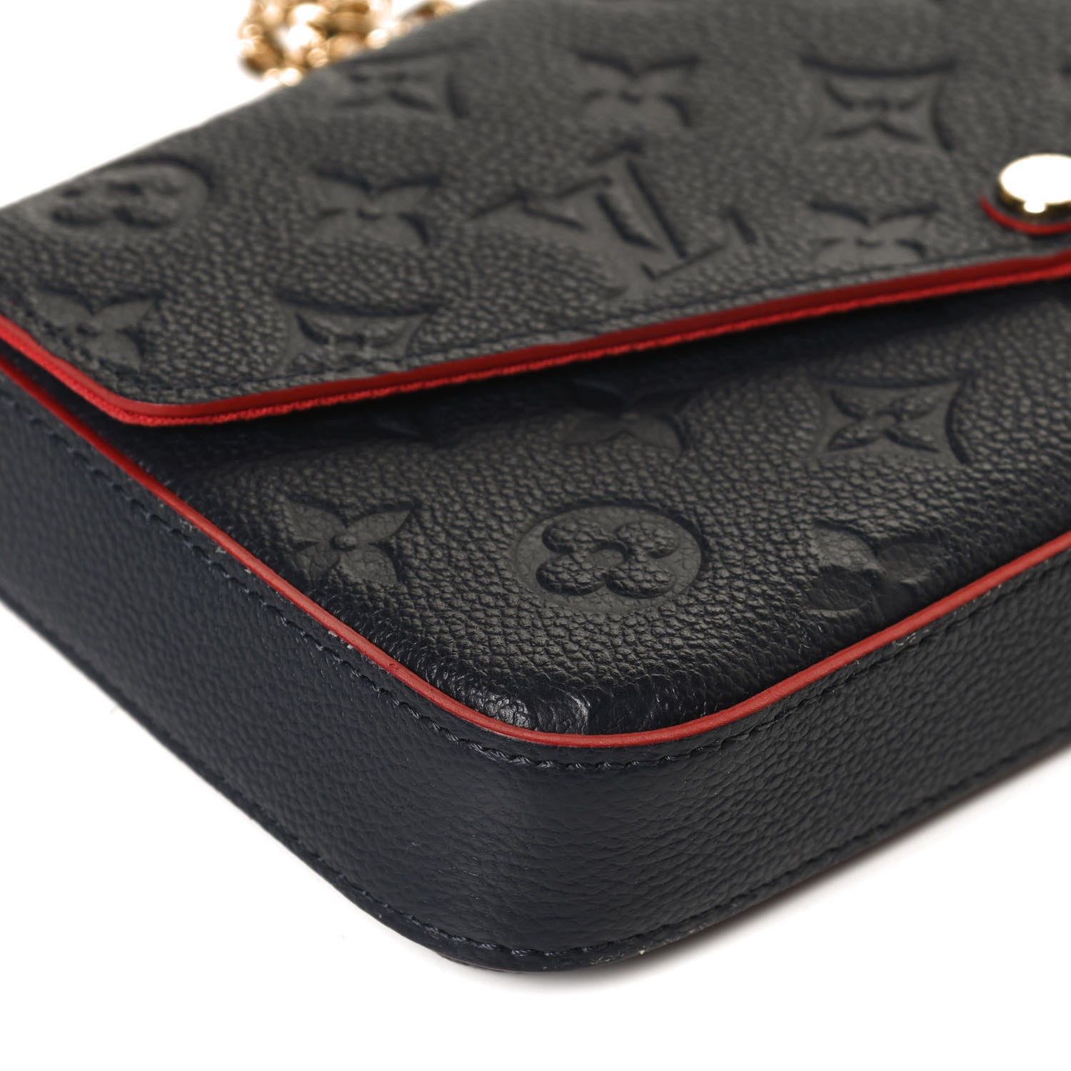 Louis Vuitton Empreinte Pochette Felicie Chain Wallet Marine Rouge 12 of 12