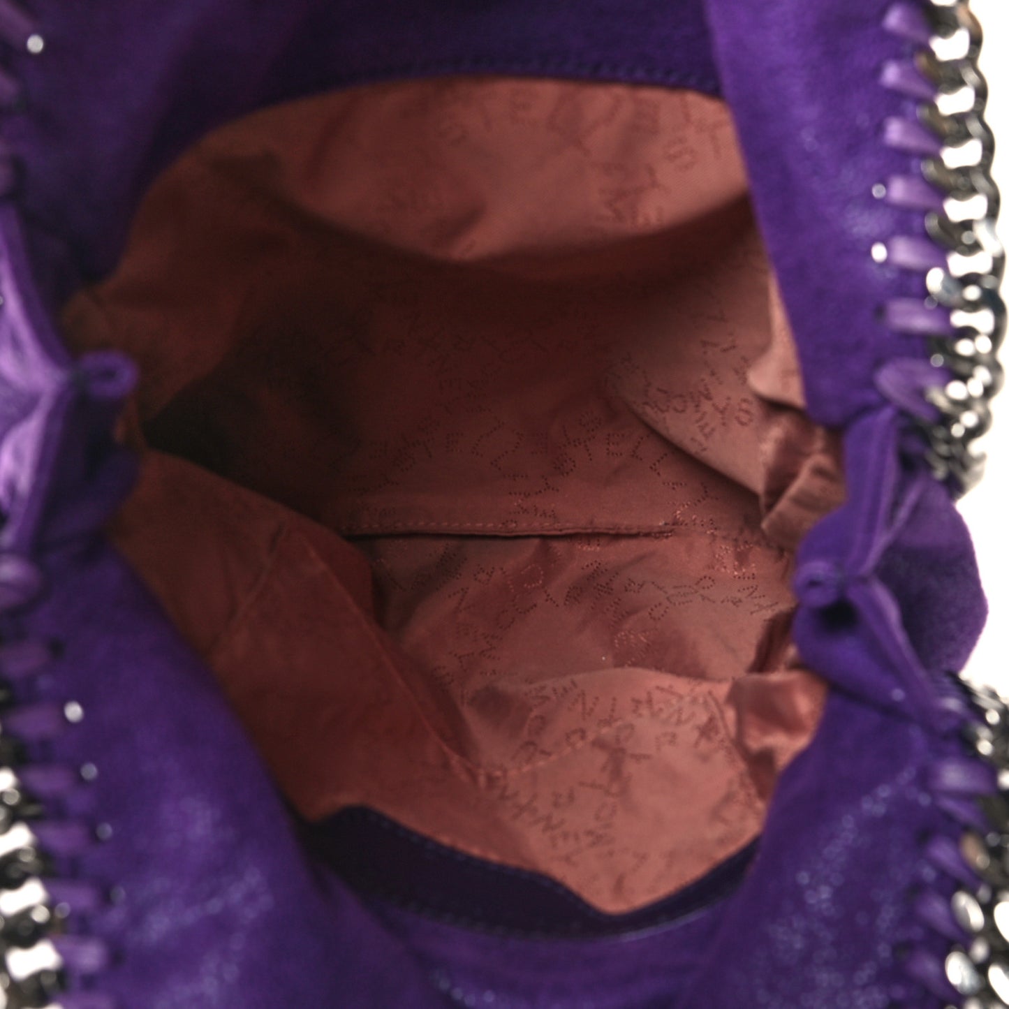 Shaggy Deer Mini Falabella Tote Bright Purple