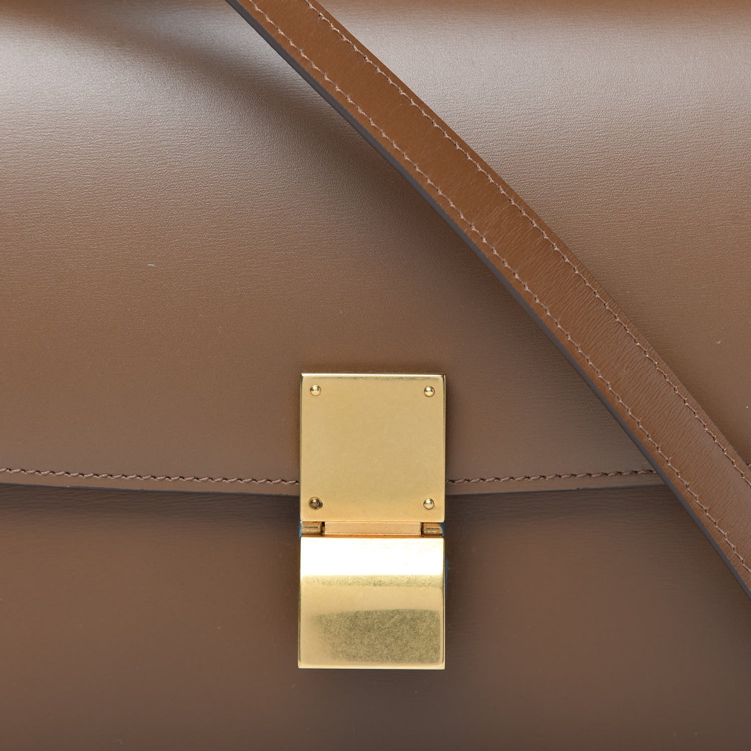 Celine Box Calfskin Medium Classic Box Flap Bag Camel 10 of 10