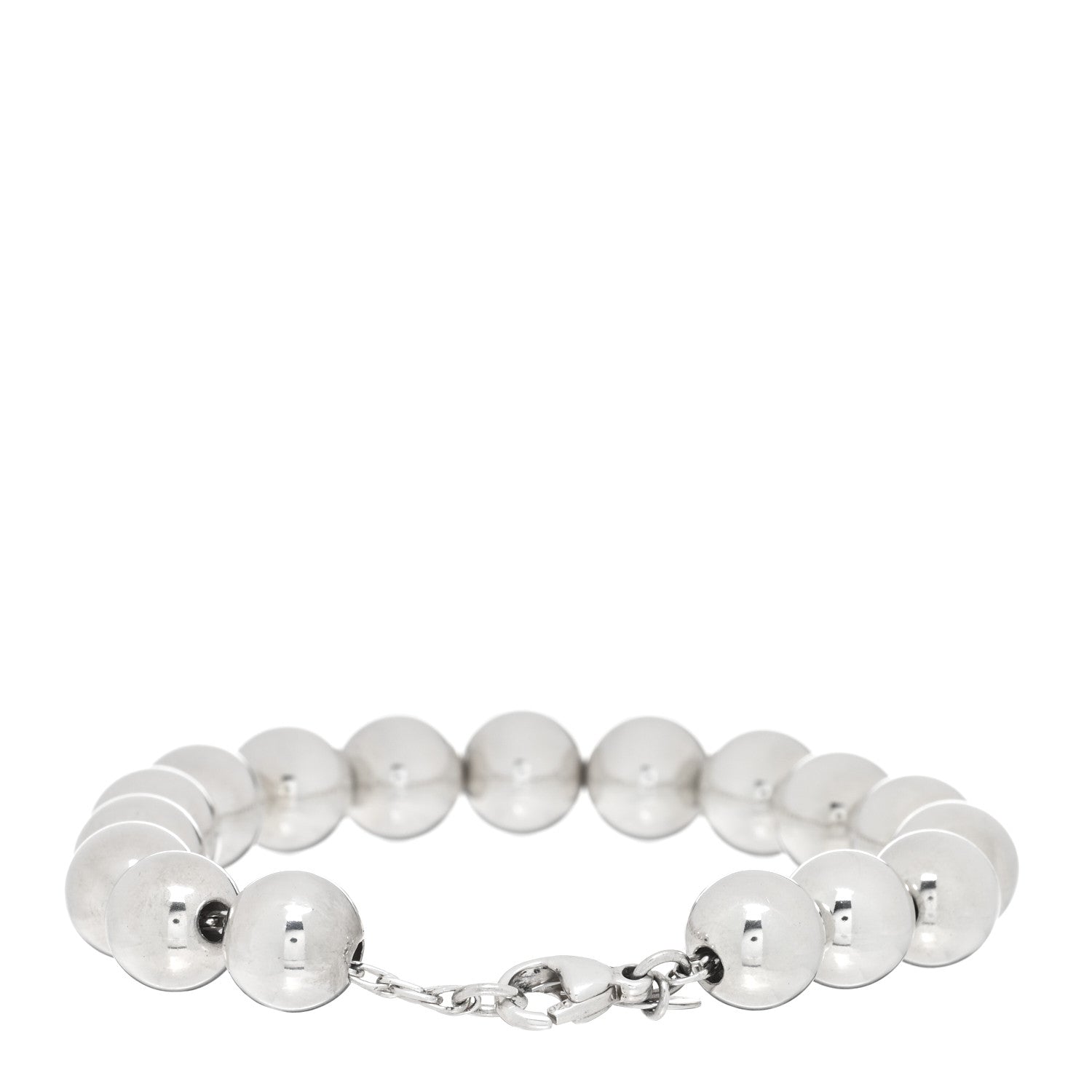 Tiffany Sterling Silver 10mm Hardwear Ball Bracelet 2 of 3