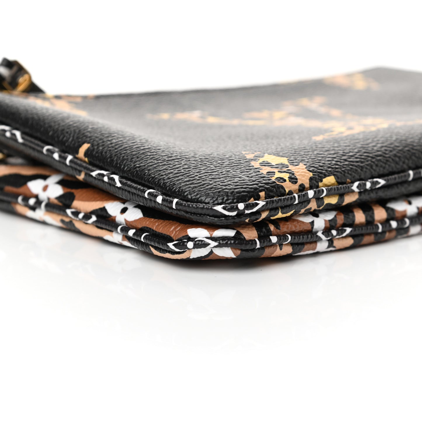 Monogram Giant Jungle Pochette Double Zip Black