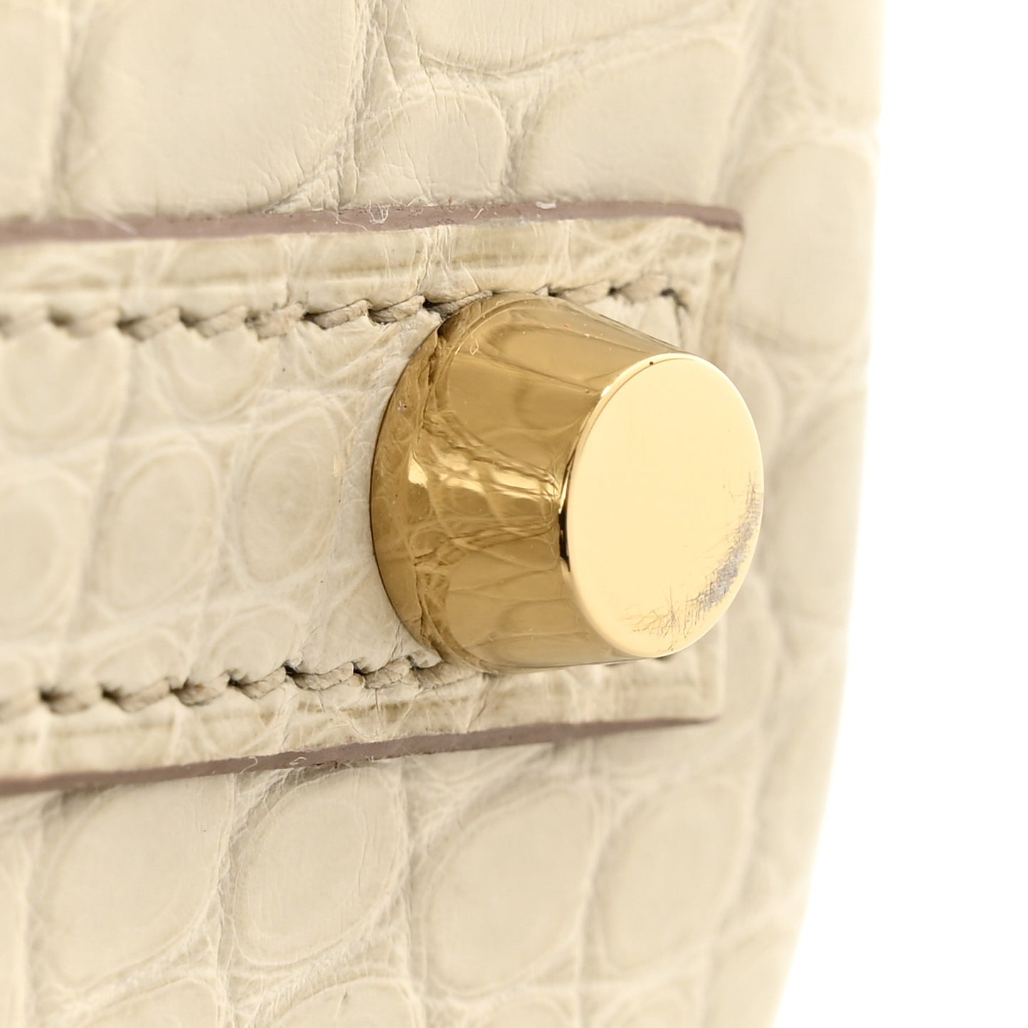 Matte Alligator Birkin 25 Beton