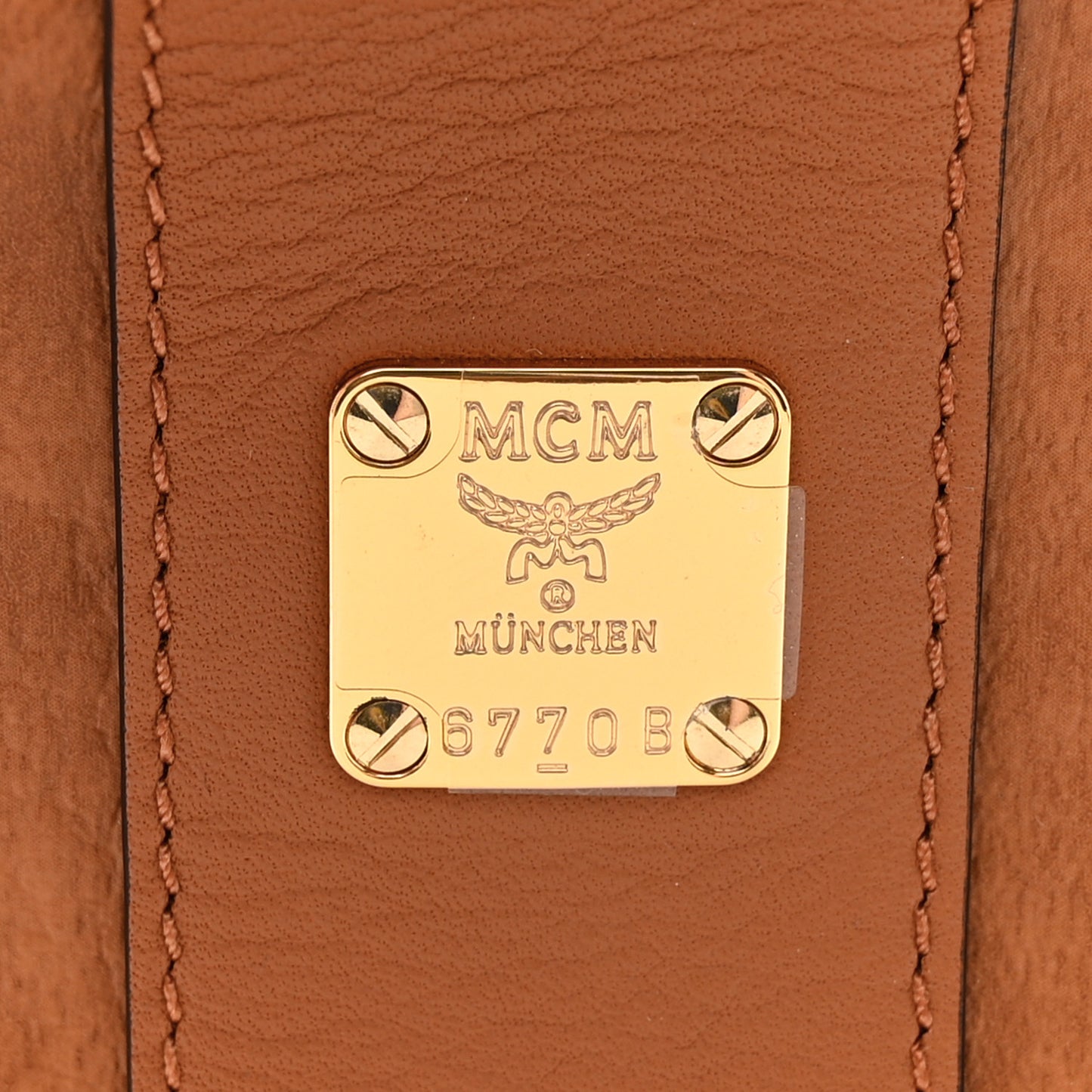 Visetos Mini Liz Reversible Shopper Tote Cognac