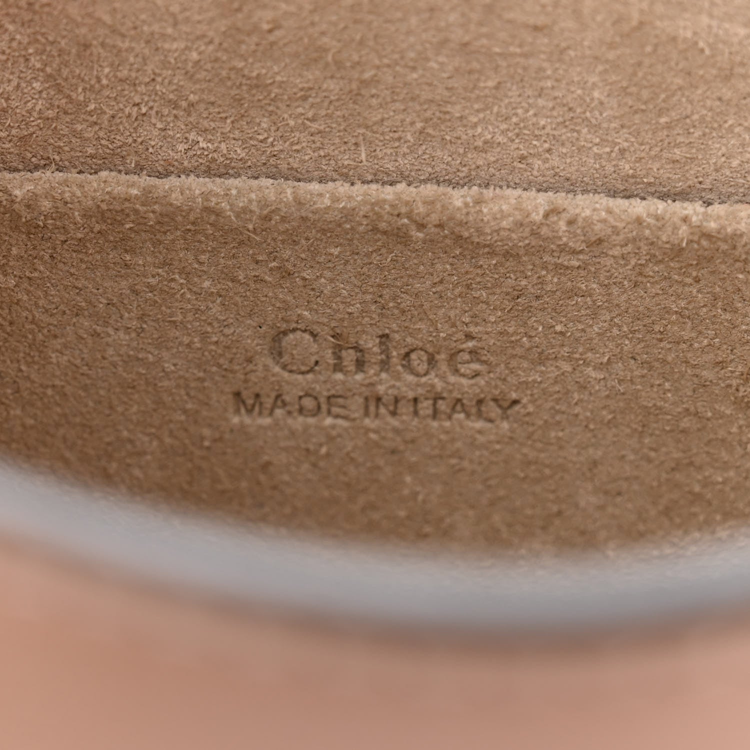 Chloe Calfskin Suede Small Nile Bracelet Bag Biscotti Beige 6 of 13