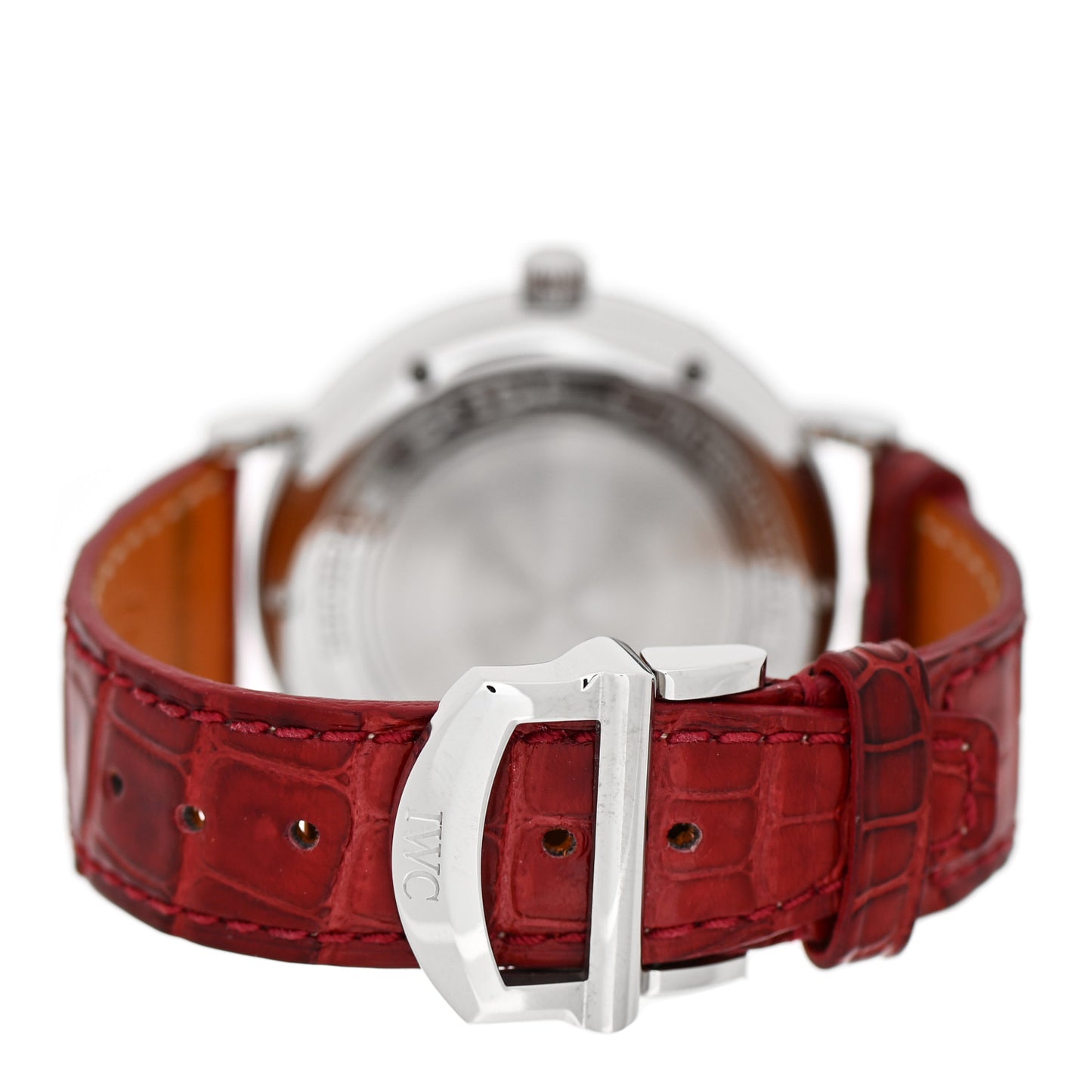 Stainless Steel Alligator Diamond 37mm Portofino Moon Phase Automatic Watch IW459011