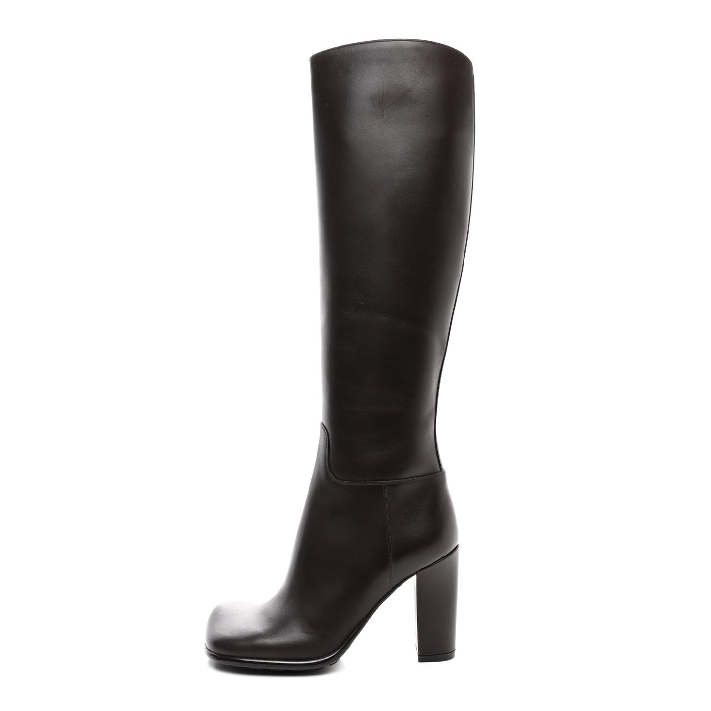 Calfskin Storm Knee High Boots 35 Fondant