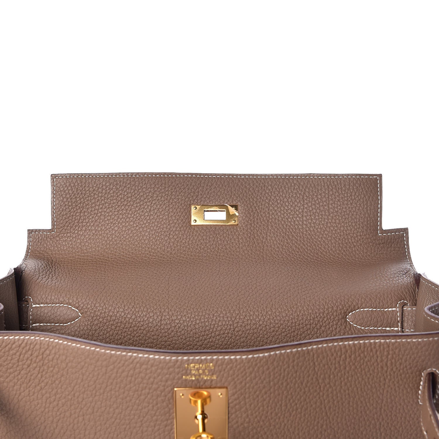 Hermes Togo Kelly Retourne 32 Etoupe 10 of 36