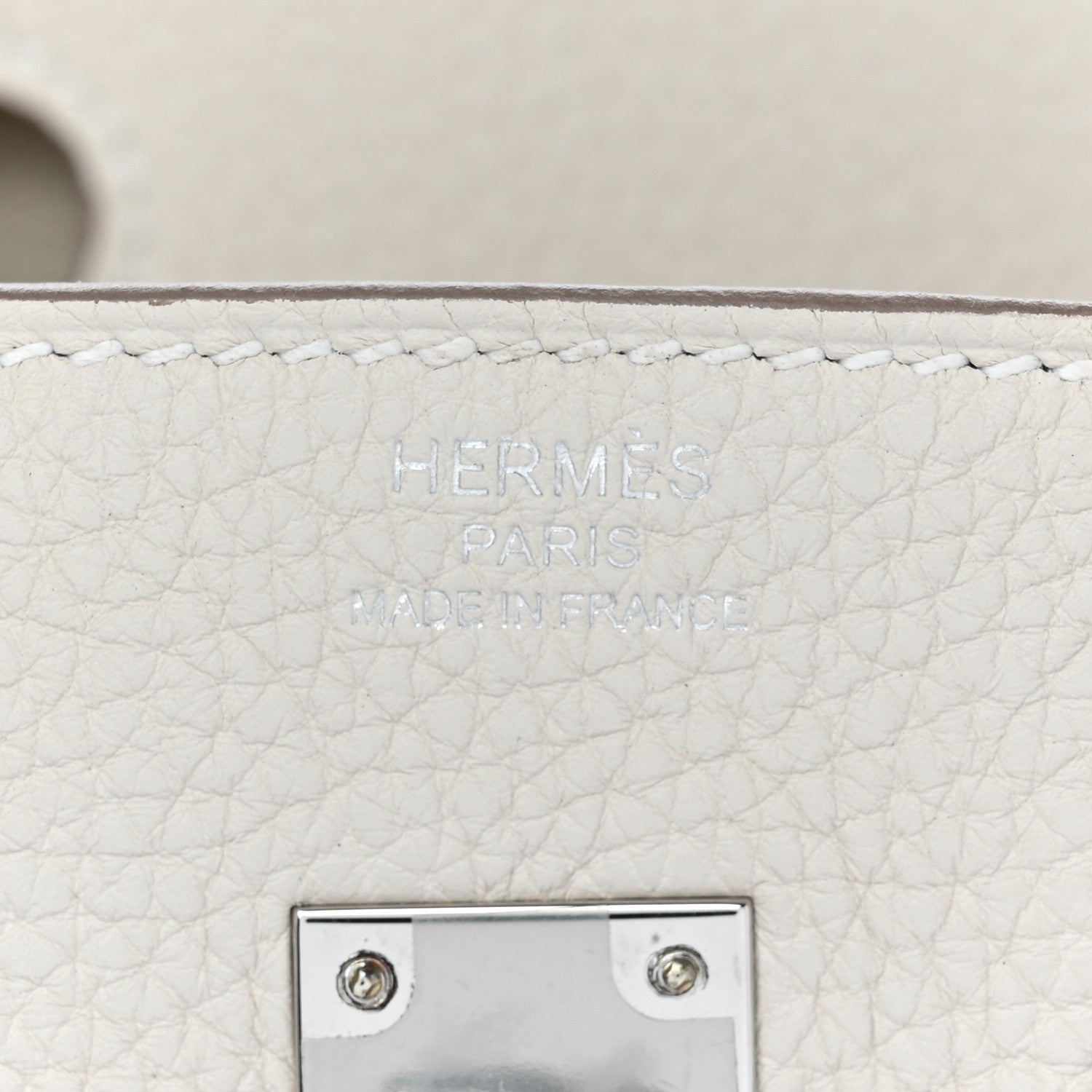 Hermes Togo Birkin 25 Craie 5 of 10