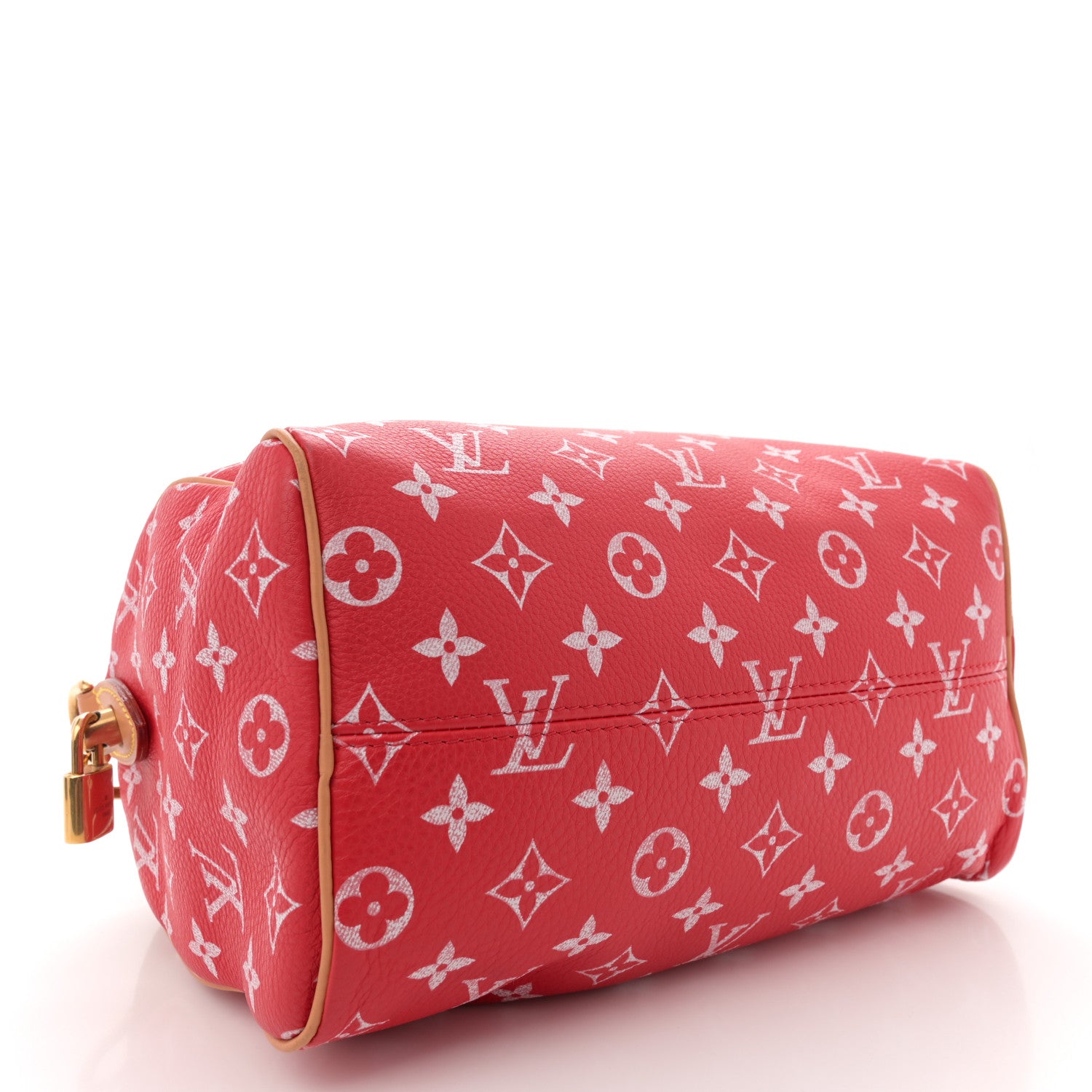 Louis Vuitton Soft Calfskin Monogram Speedy P9 Bandouliere 25 Red 5 of 12